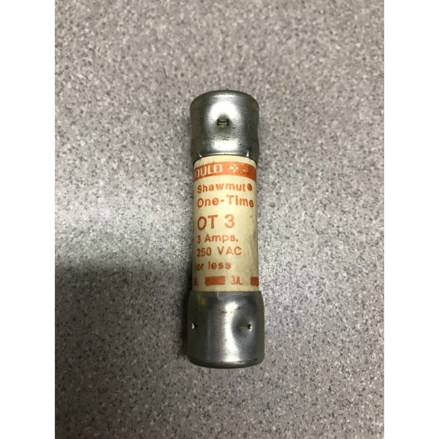 Gould Shawmut One-Time OT3 3A 250VAC Fuse