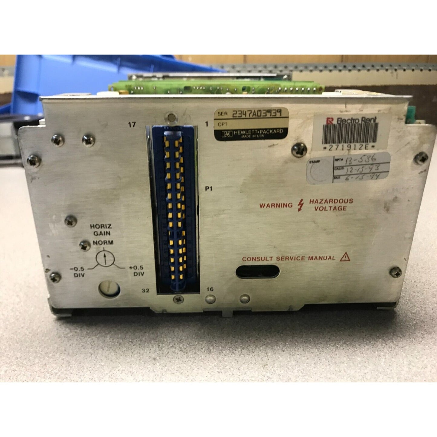 Agilent Hewlett Packard HP 8559A .01 to 21 GHz portable spectrum analyzer. Simple 3 knob operation. Digital storage. connection