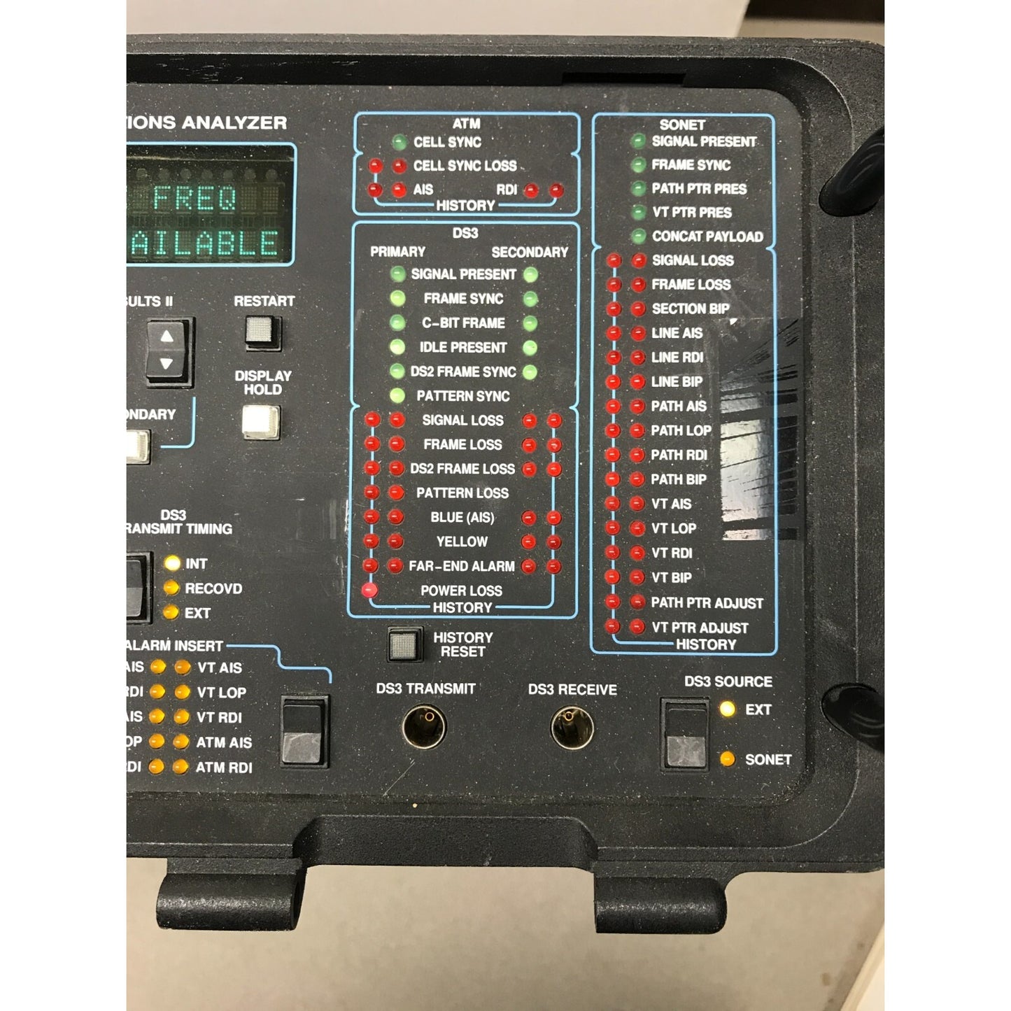 T-Berd TTC 310 Communications Analyzer right side close up