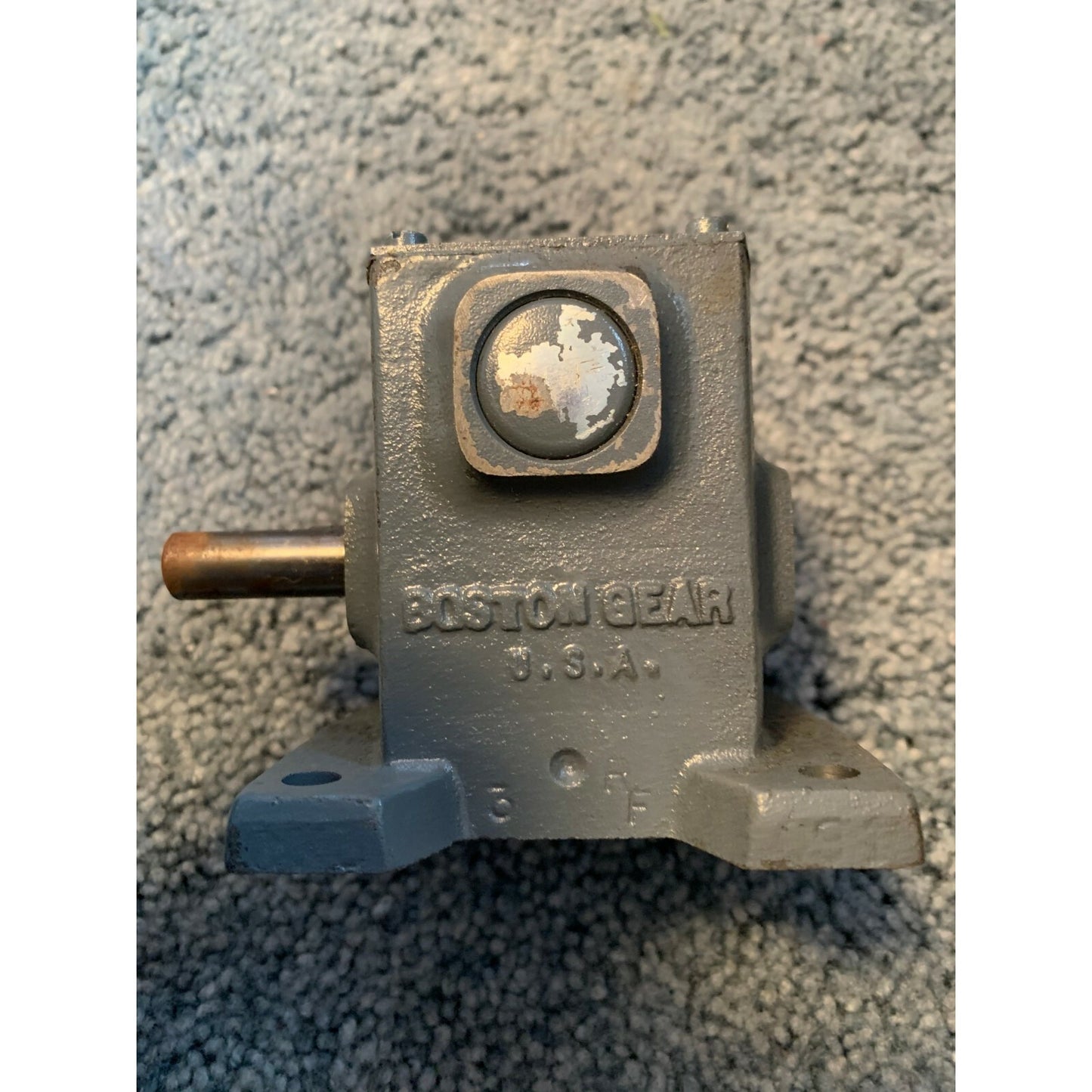 Boston Gear F309B-10-J Right Angle Gear Reducer - 0.83 Input Hp side view