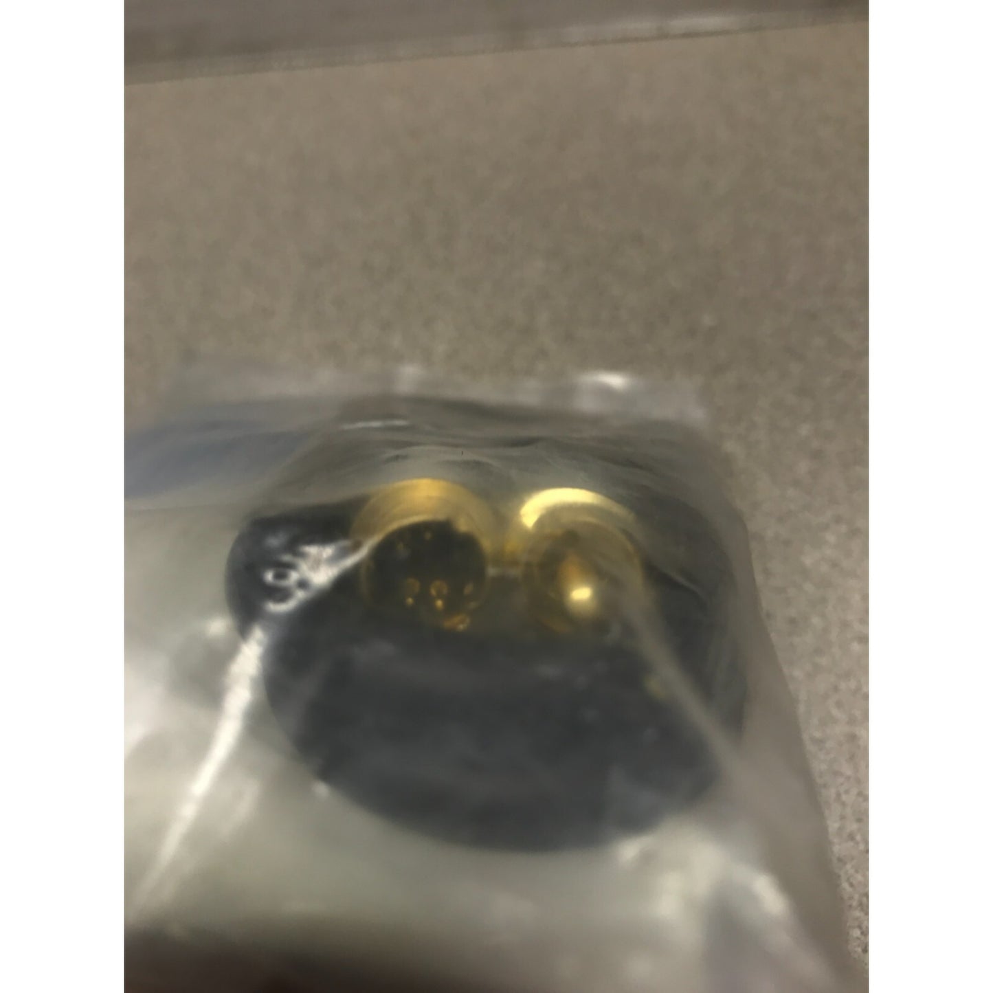 L-Com 4-Pin Mini DIN Male (S-Video) to Single RCA Male Cable 2ft CCD144MR-2 connector end closeup in package