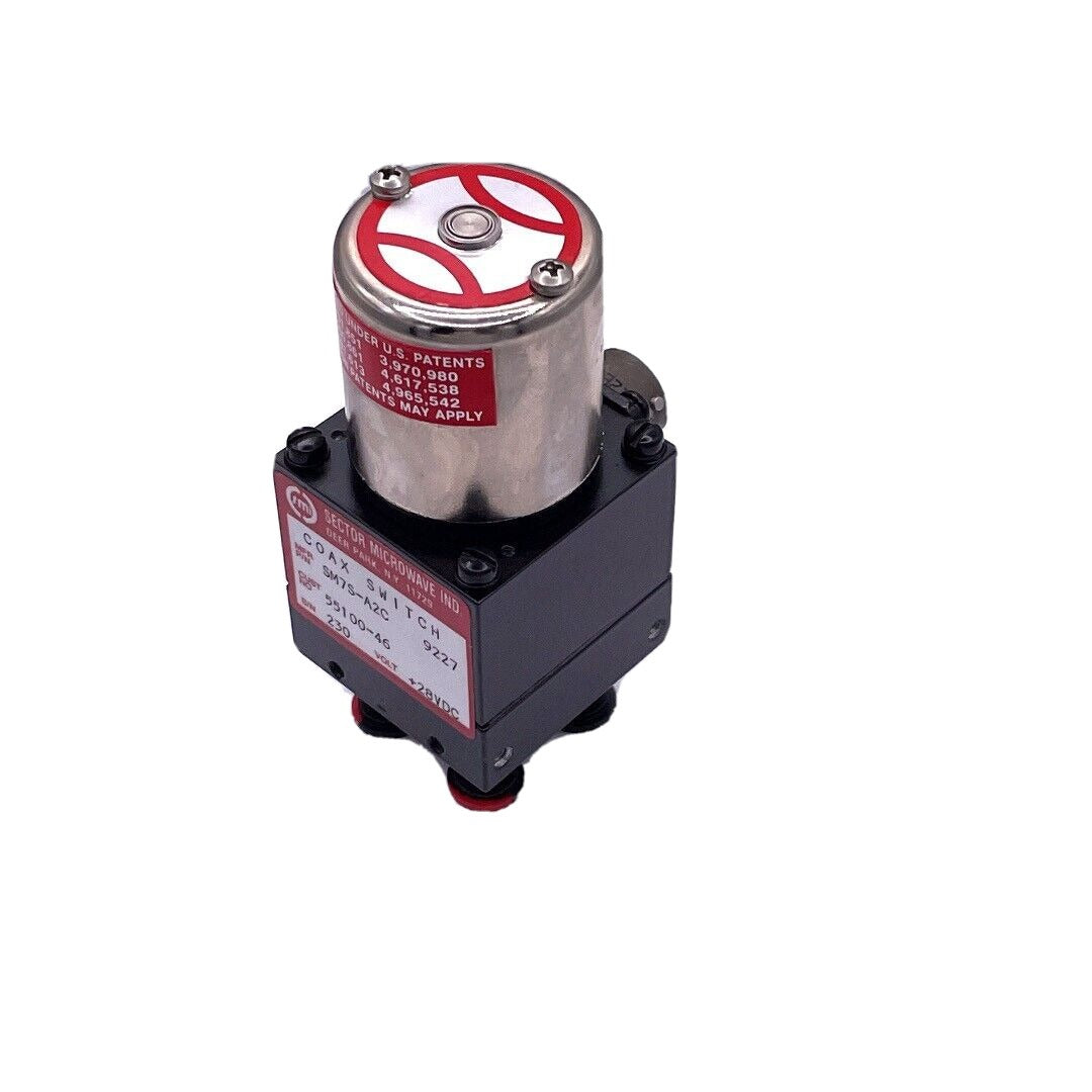 SECTOR MICROWAVE COAX SMA BASEBALL SWITCH, SM7S-A2C side view