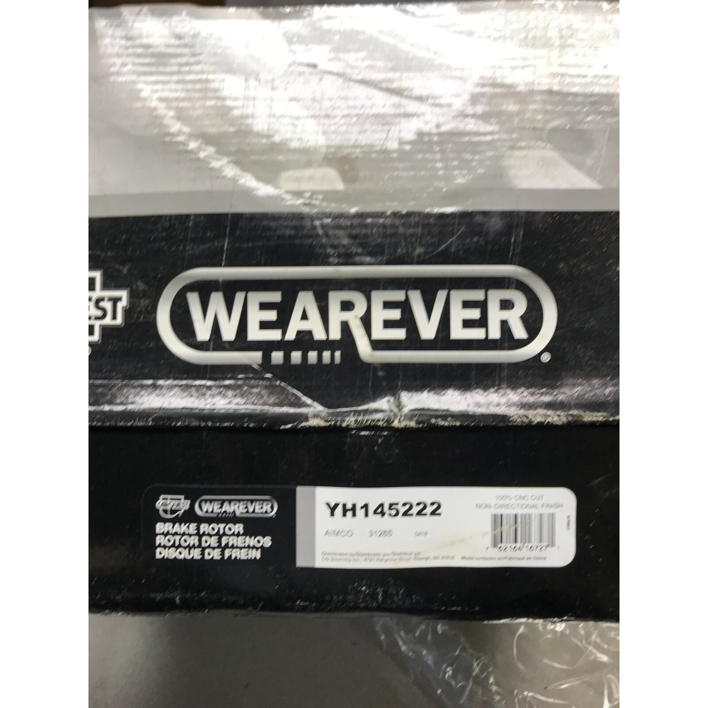 Carquest Wearever Brake Rotor YH145222 package label