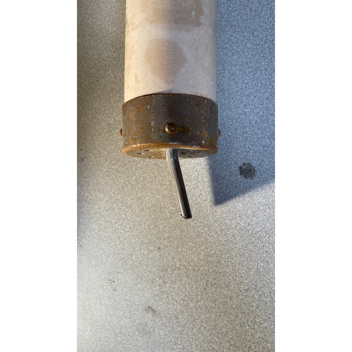 Used 400 Amp Copper Ended Fuse top view of end slightly bent