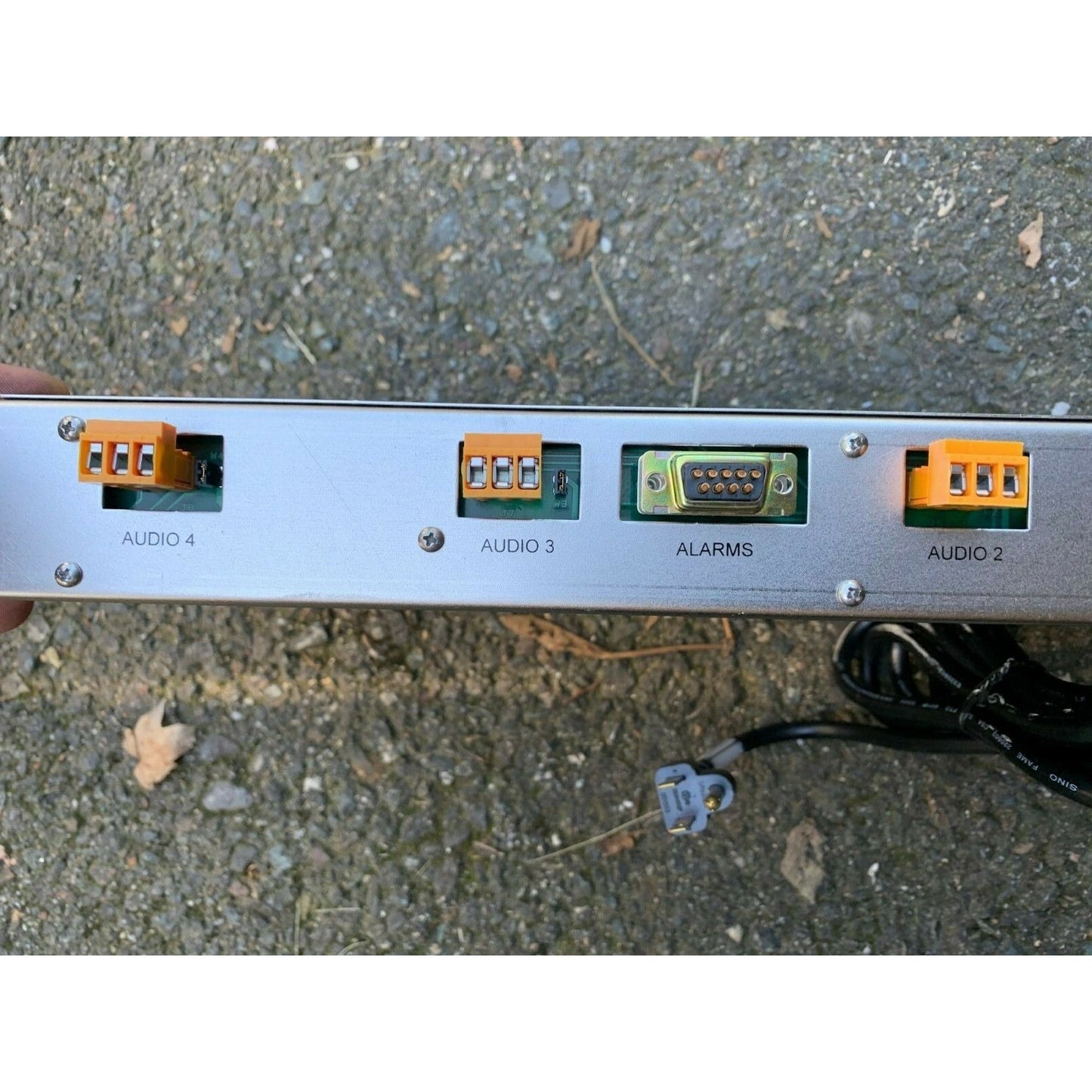 Microwave Radio 845570-11 REV.a PAC-10 Audio Modulator Audio connector closeup