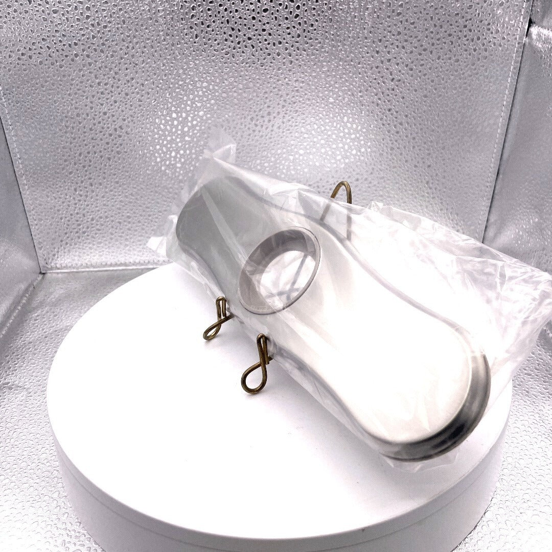 Unbranded Stainless Steel Escutcheon Hole Faucet Plate for Sink angle view