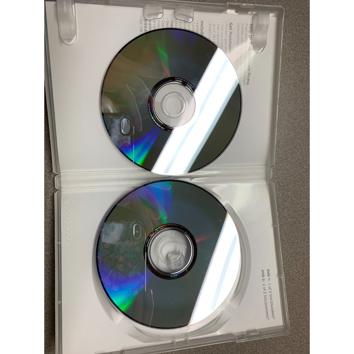SOLIDWORKS 2015 3D Experience for Windows - Discs only back of CD's in case