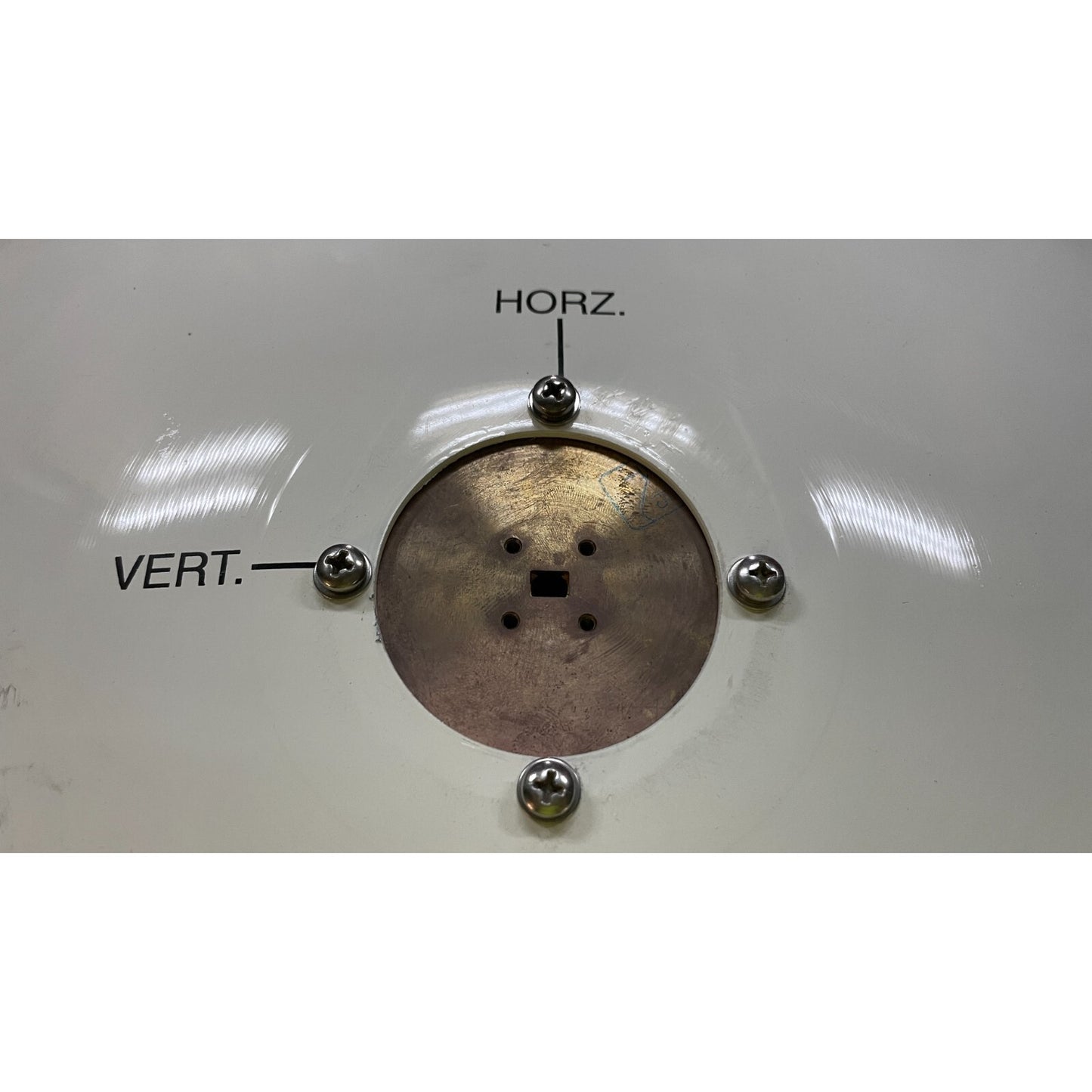 2ft 40GHz Antenna Waveguide Input with Radome orientation closeup