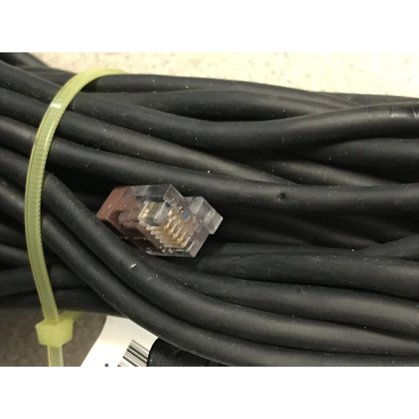 ~40ft RJ12 DEC to RJ12 DEC Modular male to male extension
connector closeup