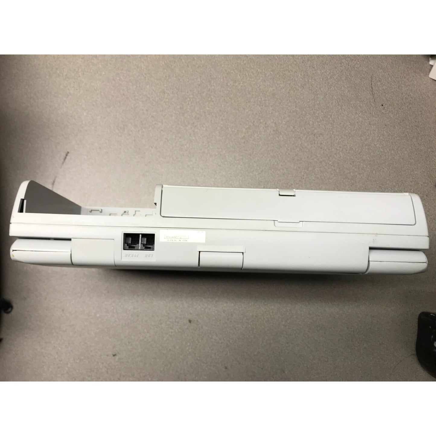 Acros 325SE Computer - Includes various cables and Leather Carrying Bag side view of laptop