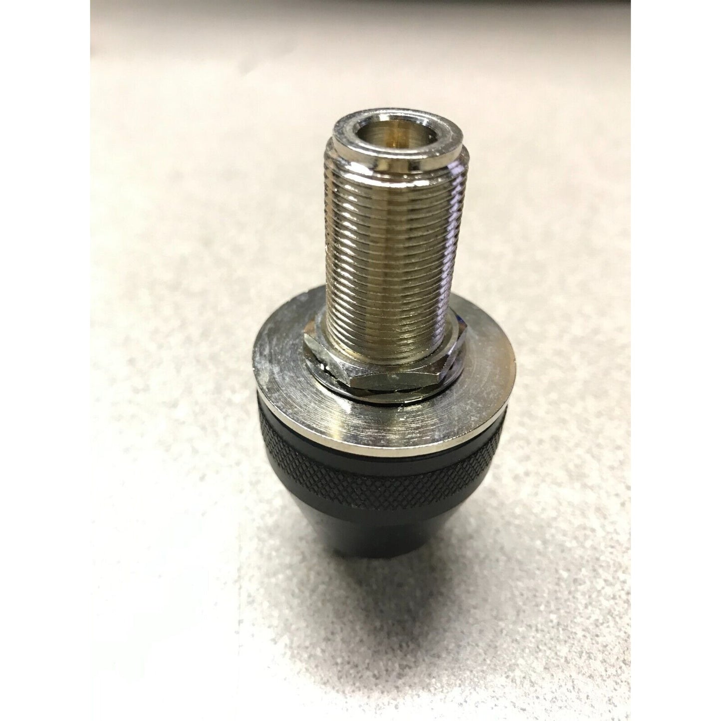 Type N Bulkhead Mount Female Antenna Plug side view