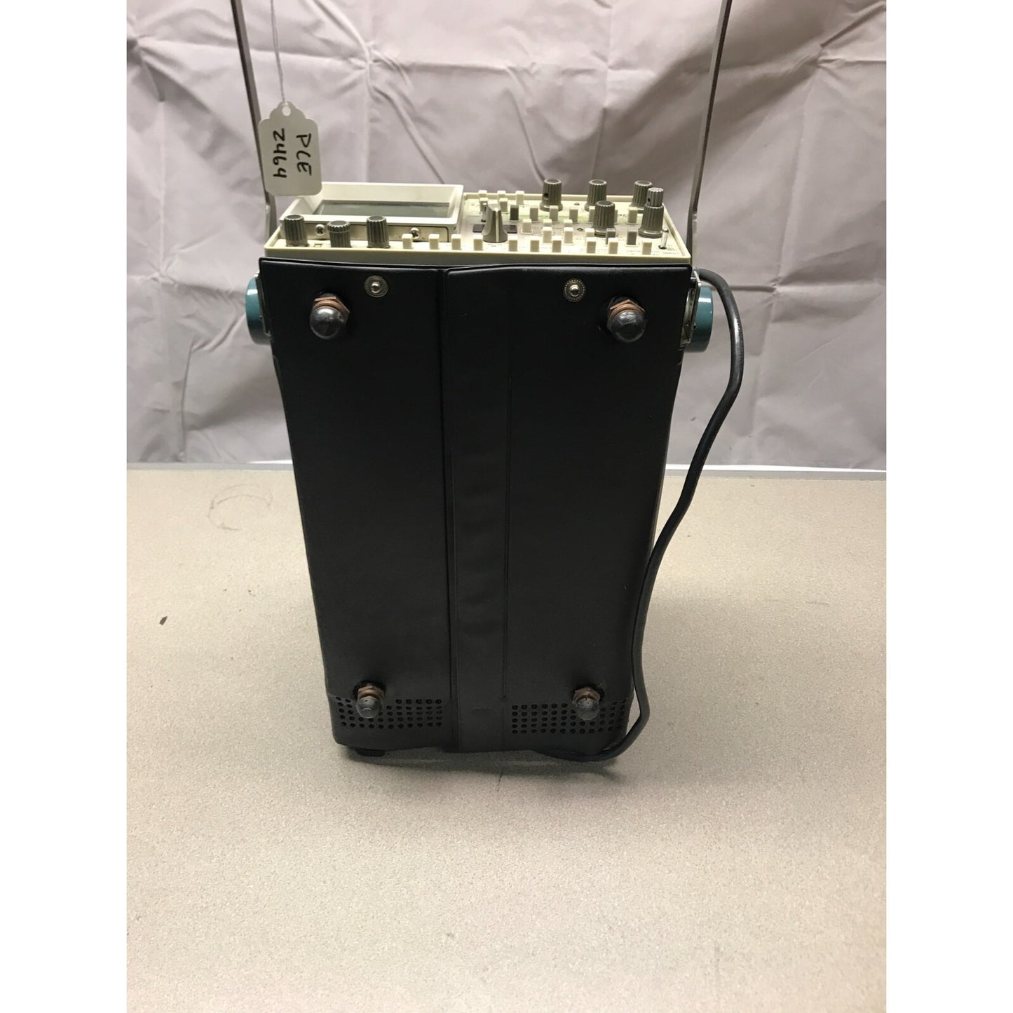 Tektronix 380 NTSC Test Monitor w/ Adapter bottom of unit