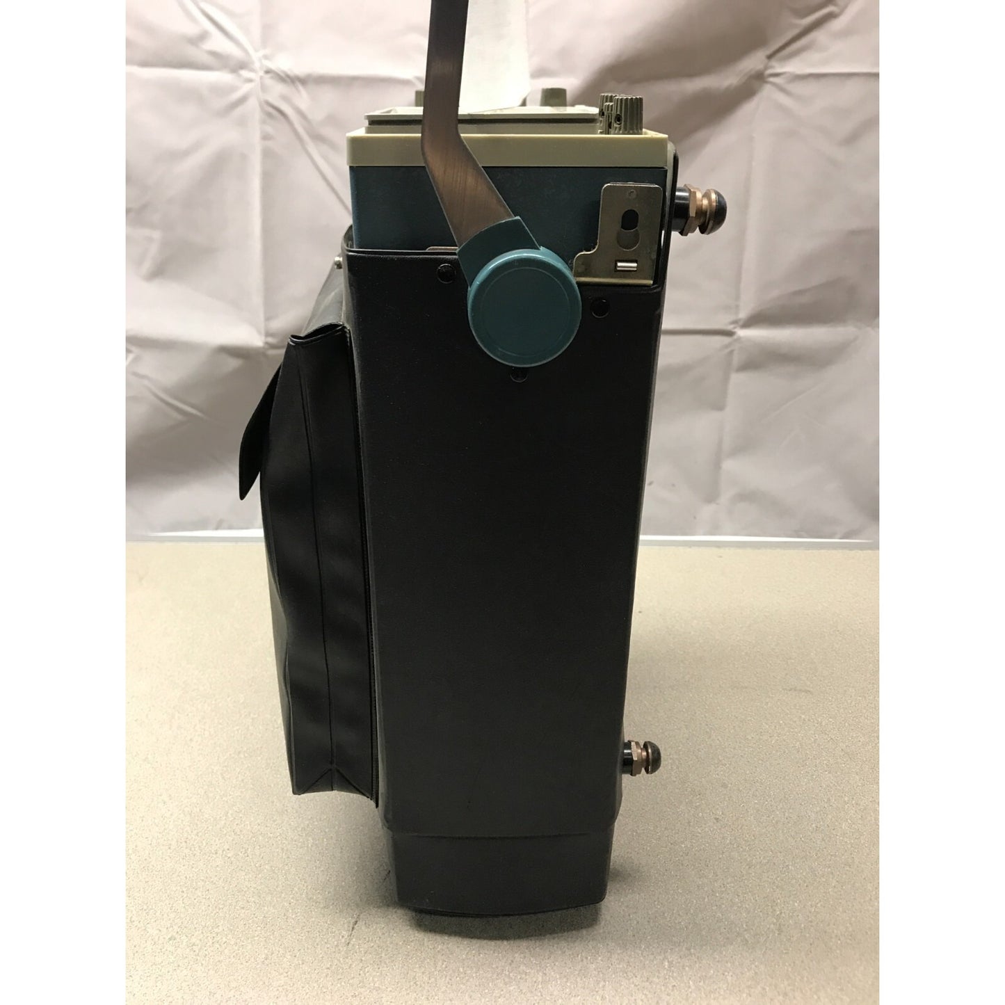 Tektronix 380 NTSC Test Monitor w/ Adapter side view
