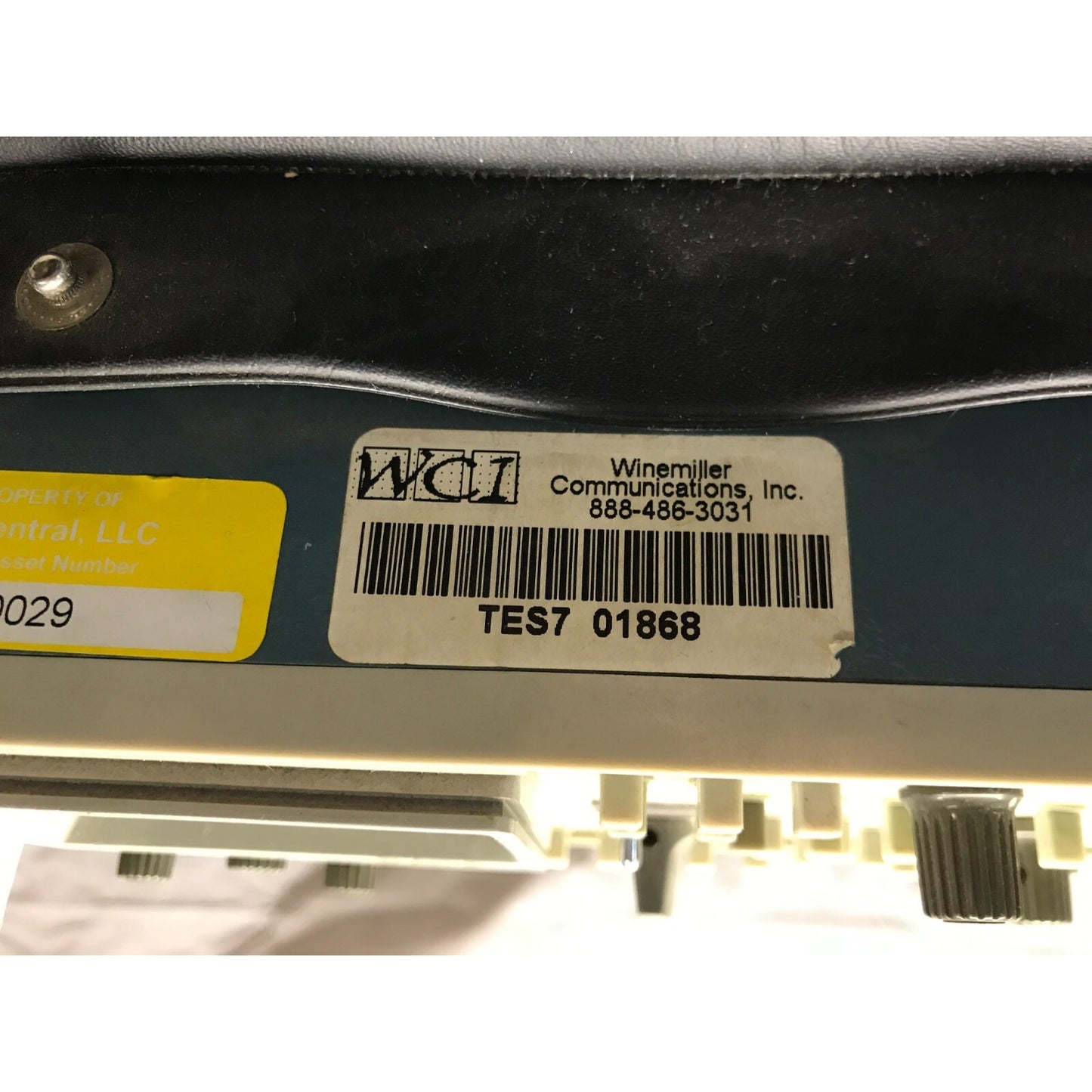 Tektronix 380 NTSC Test Monitor w/ Adapter unit label