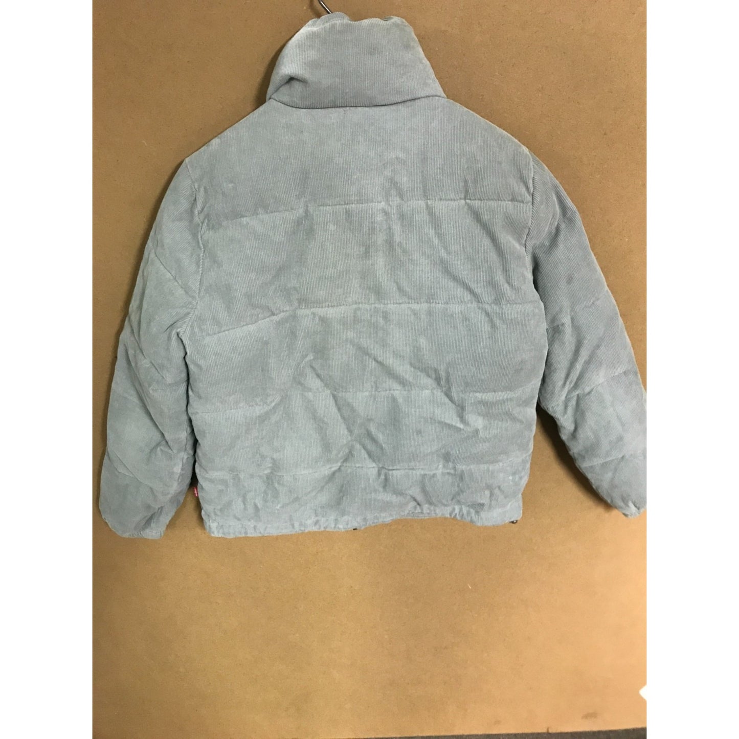 Levi Strauss Corduroy Light Blue Jacket Women's Medium back of jacket view