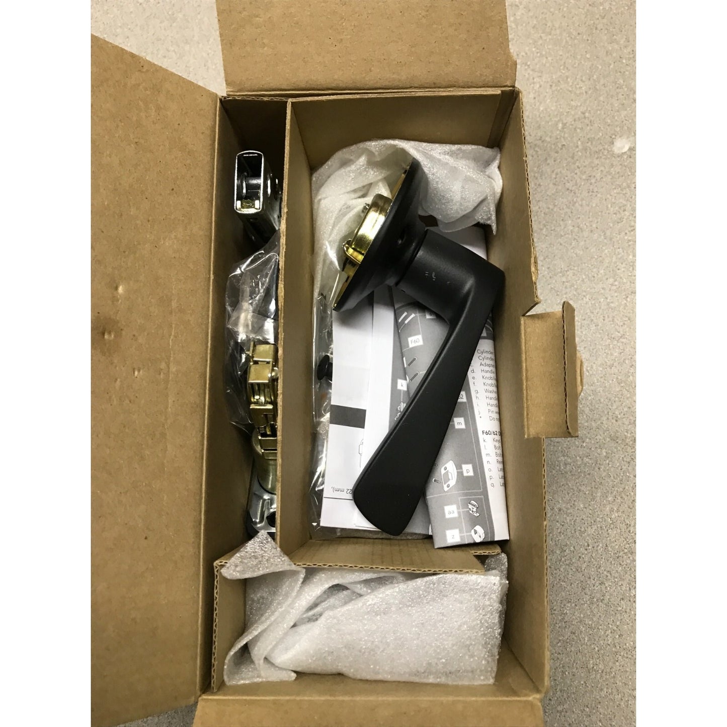 Schlage Inside Handle Set Black, F59 MER622 RH