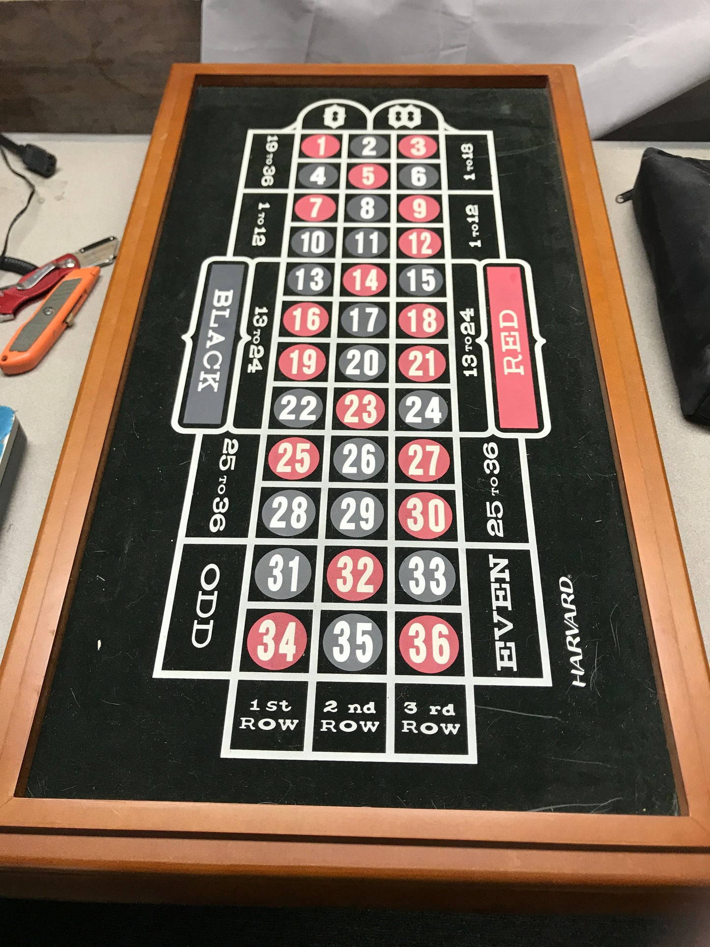 Harvard Muiti-Game Table Model: M01483 25695 Roulette table