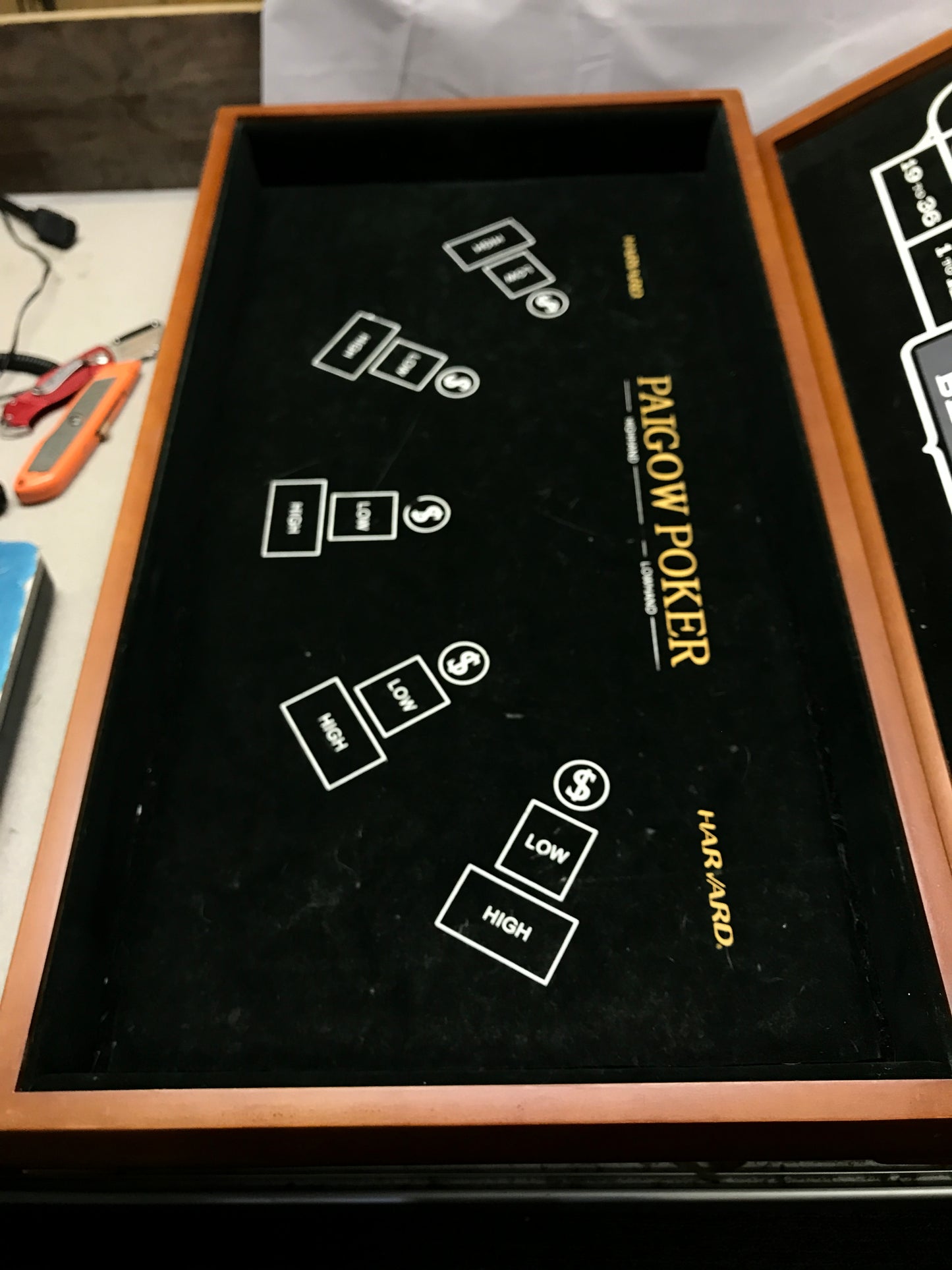 Harvard Muiti-Game Table Model: M01483 25695 Paigow Poker board