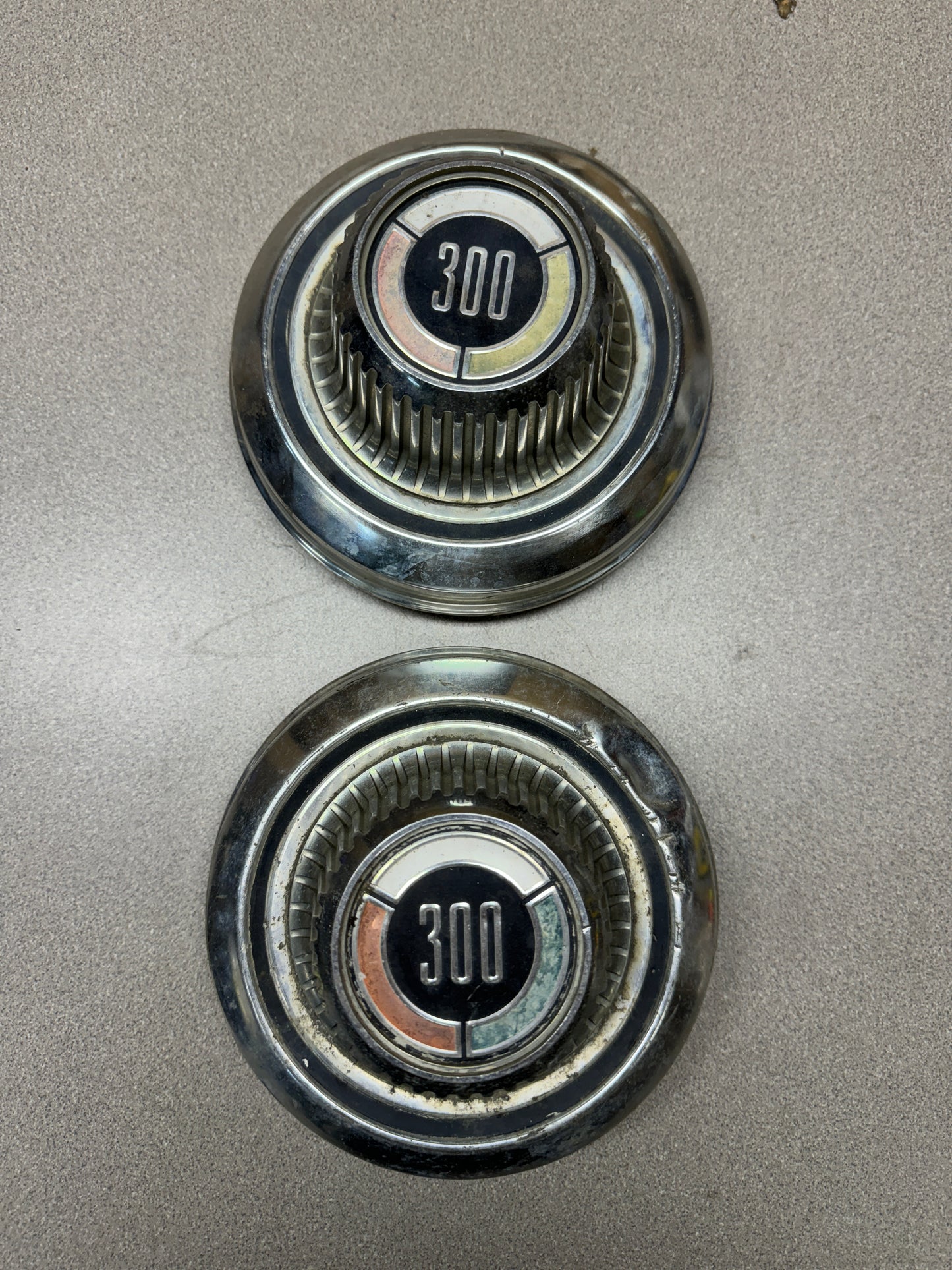 1978 Chrysler 300 Chrome Center Caps - Lot of 2
