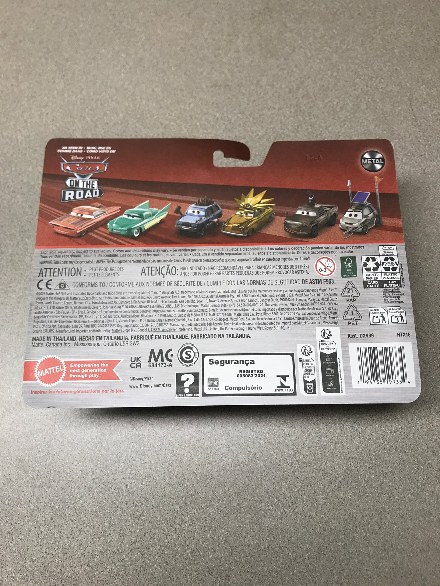2024 Cars On The Road Metal Nicole Revwell Jessie Wheelin back of package