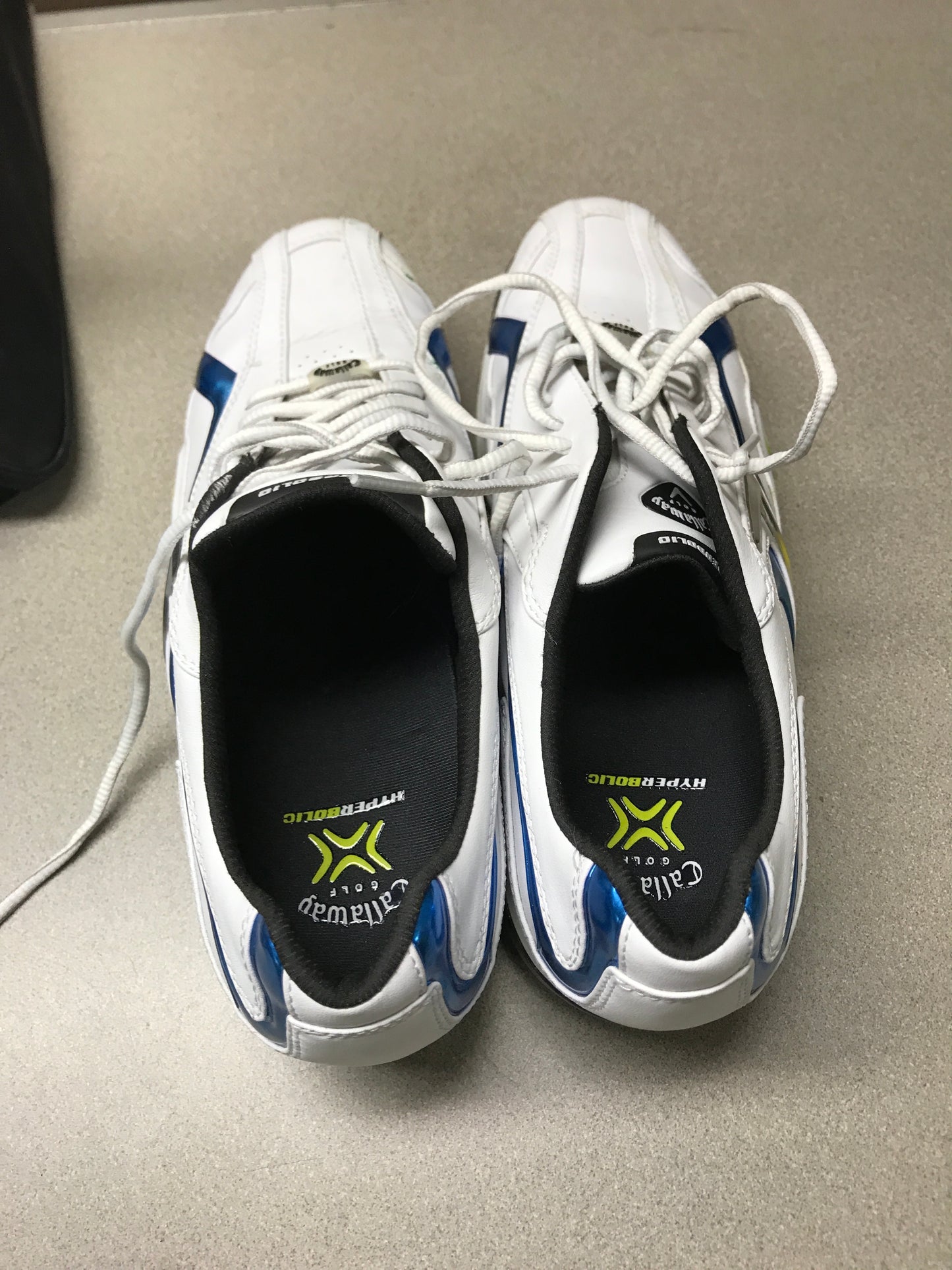 Callaway Hyperbolic 10.5 Men's Golf Cleat White top view