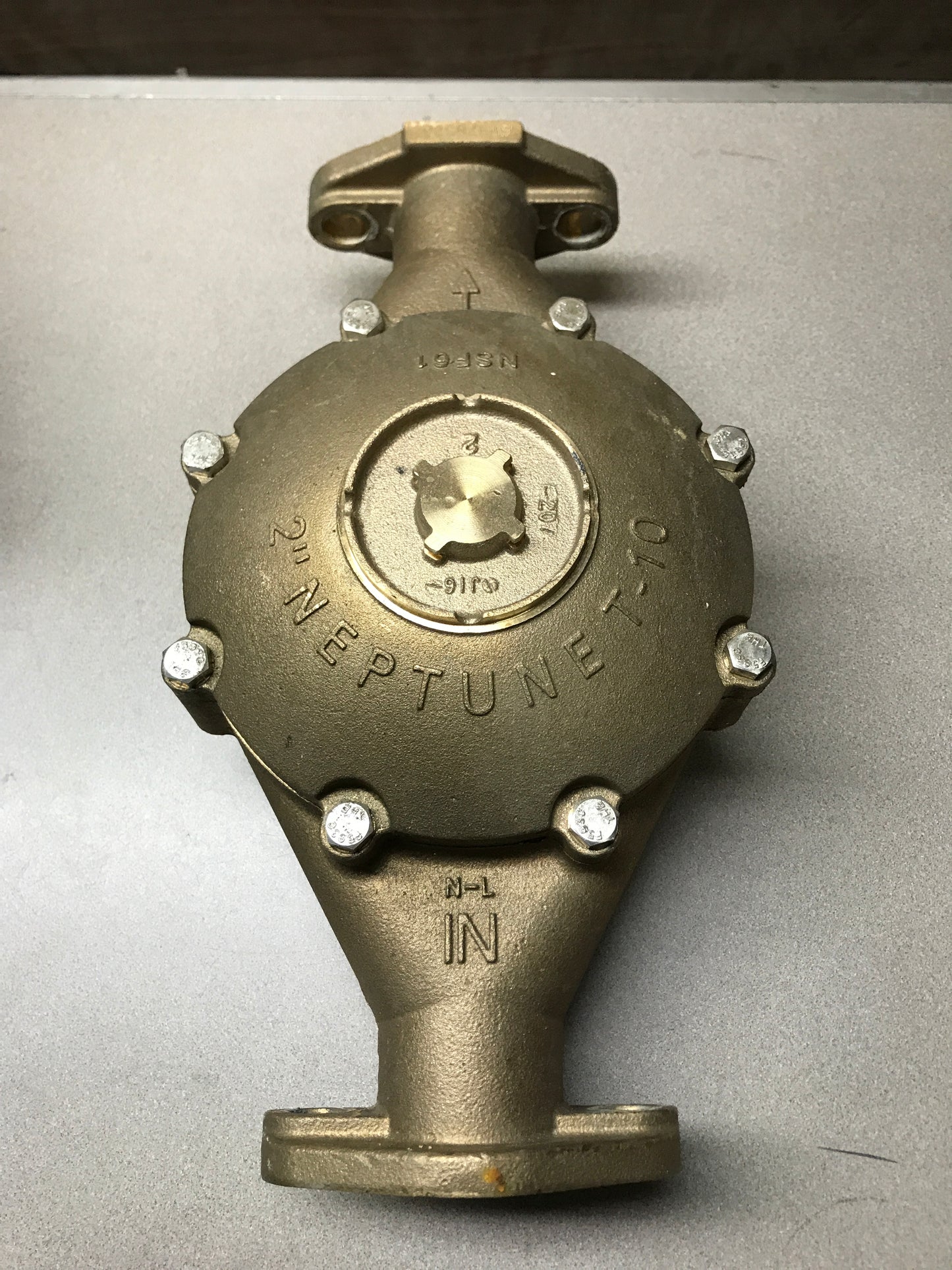 Neptune 2" T-10 Water Meter Low Profile top view