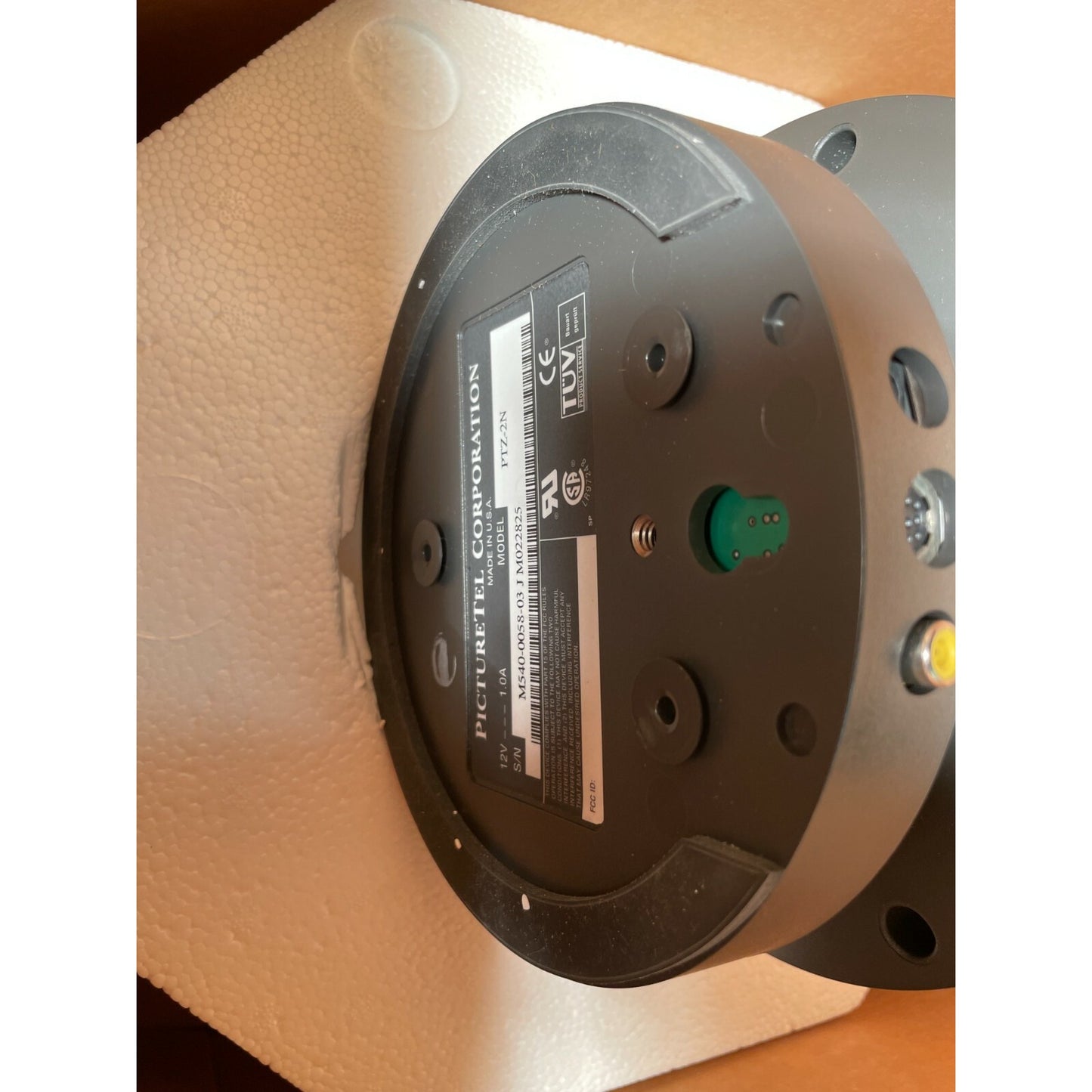 PictureTel Corporation PTZ-2N Camera bottom of unit in box