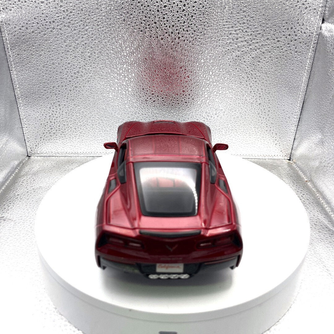 Maisto 2014 Corvette Stingray Red Die Cast, 1/18 Scale 11328 rear view