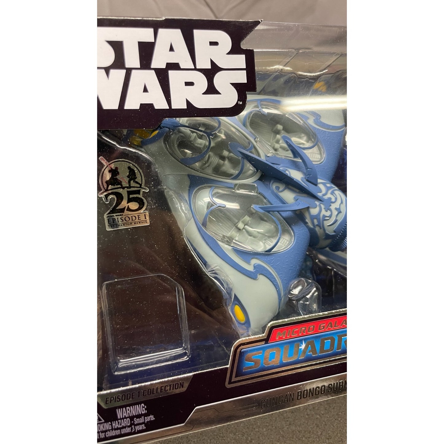Star Wars Target Exclusive Micro Galaxy Squadron Gungan Bongo Submarine front of package closeup of item