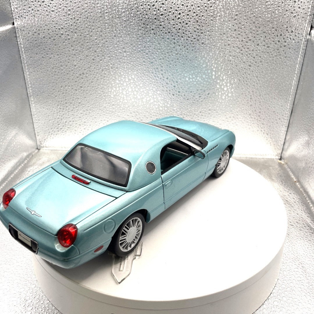 Maisto 2002 Thunderbird Light Blue Die Cast, Scale: 1/18, RARE COLOR! back end/passenger side view