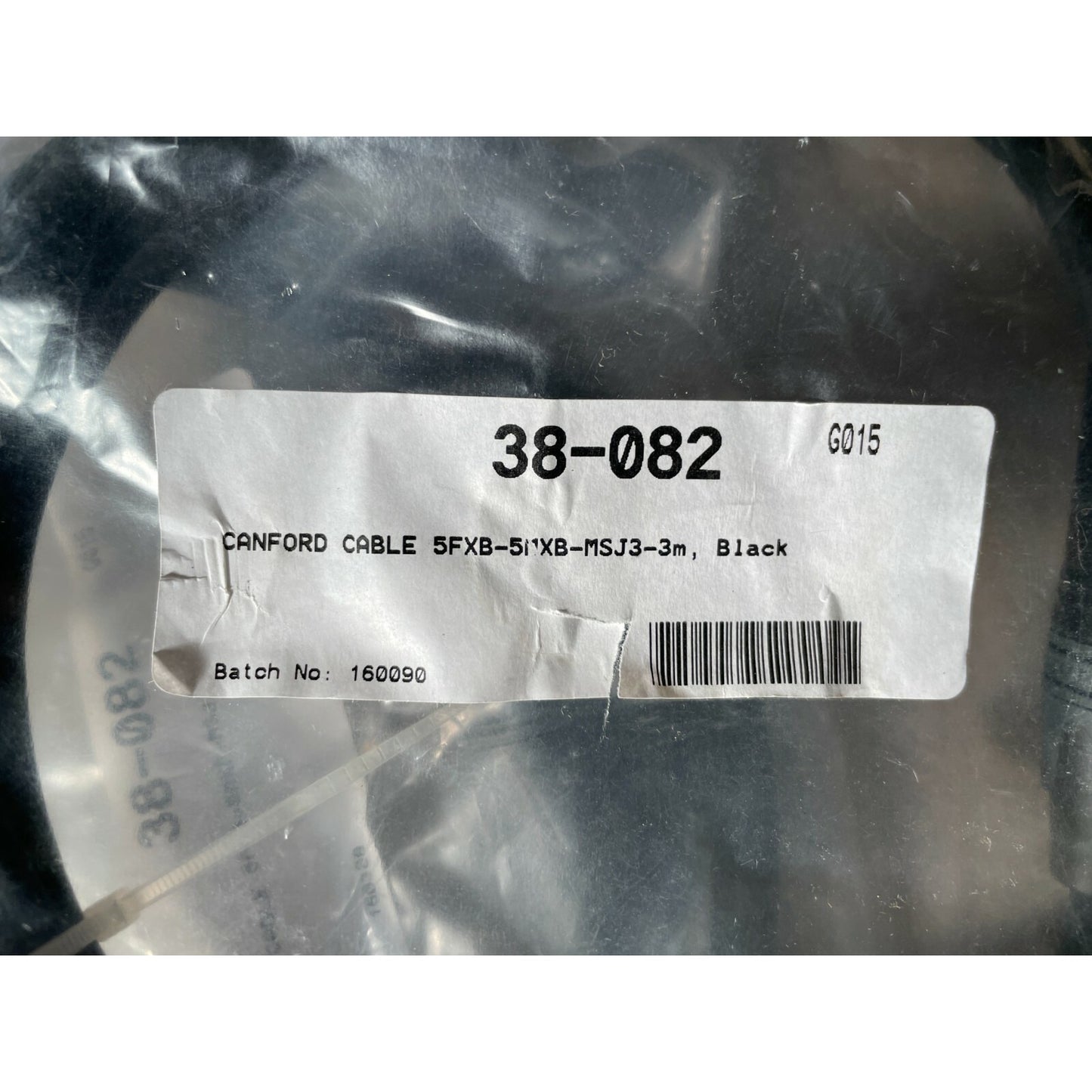 5-Pin XLR 3m Black Canford 38-082 - Lot of 2 product label closeup