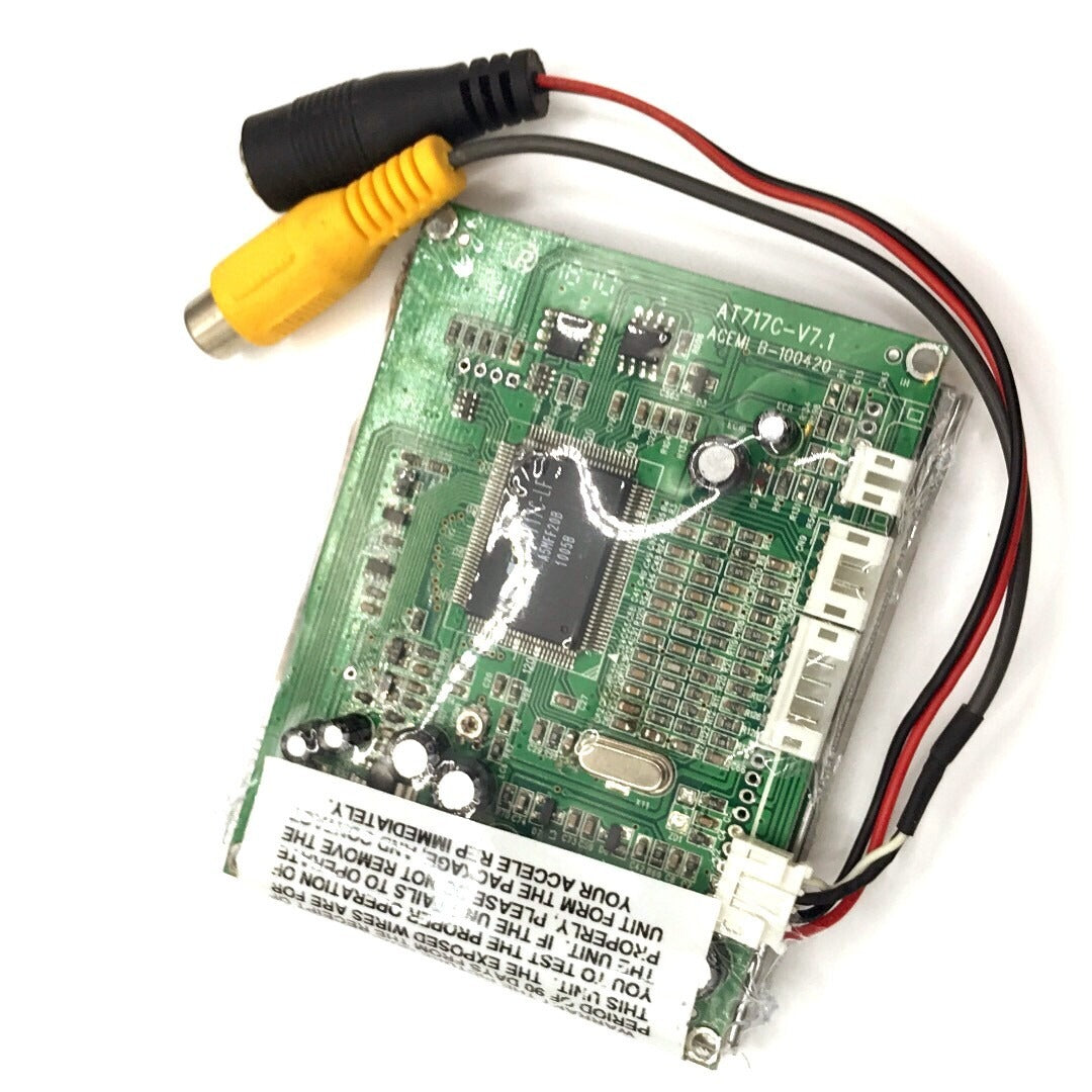 ACEMI B-100420 AT717C-V7.1 front side of circuit board in clear plastic with connector