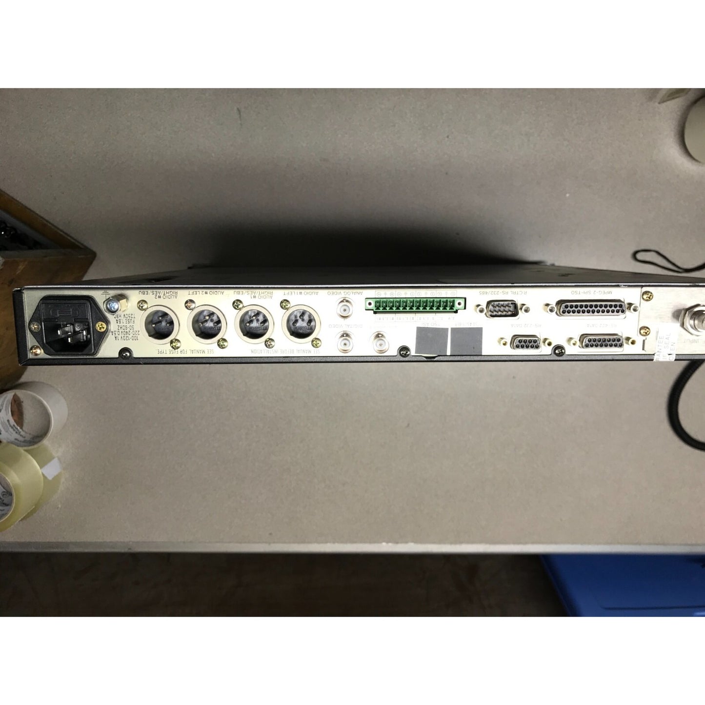 Tandberg Alteia Satellite Receiver back panel connections