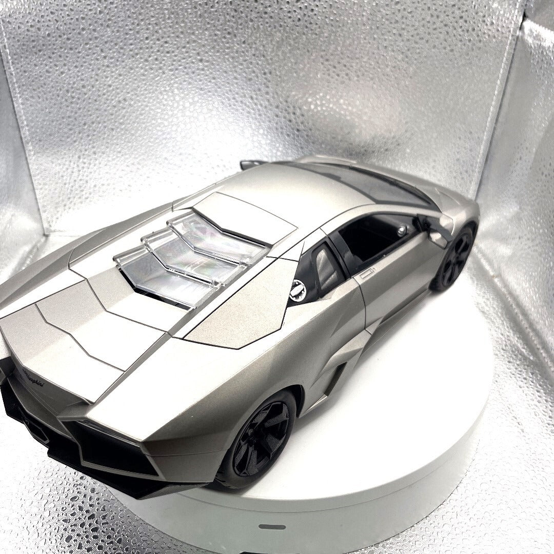Lamborghini Reventón Silver Die Cast Scale: 1/14, RC Car ONLY rear/passenger side view