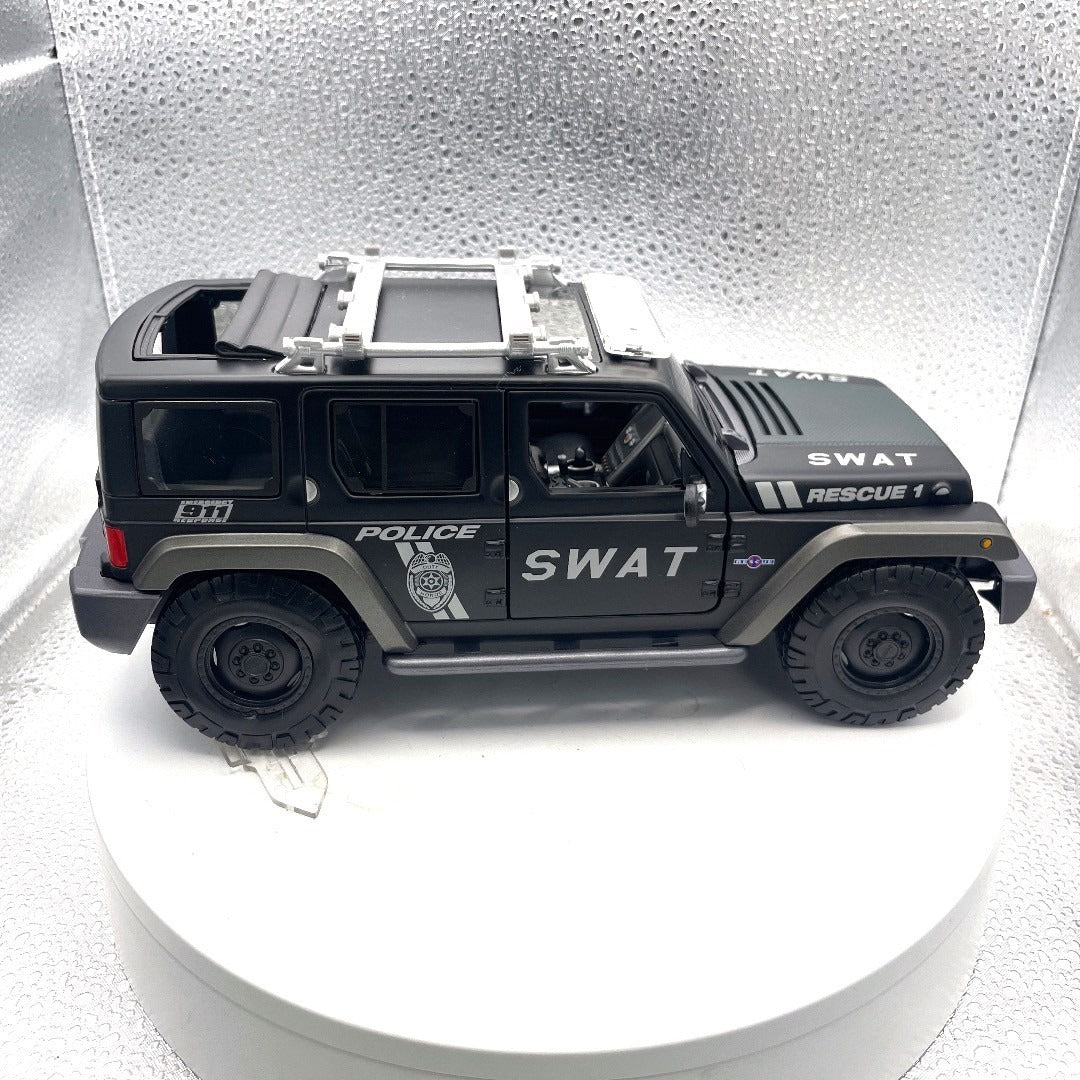 Maisto Jeep Rescue Concept SWAT Black Die Cast, Scale: 1/18, 11532 passenger side view