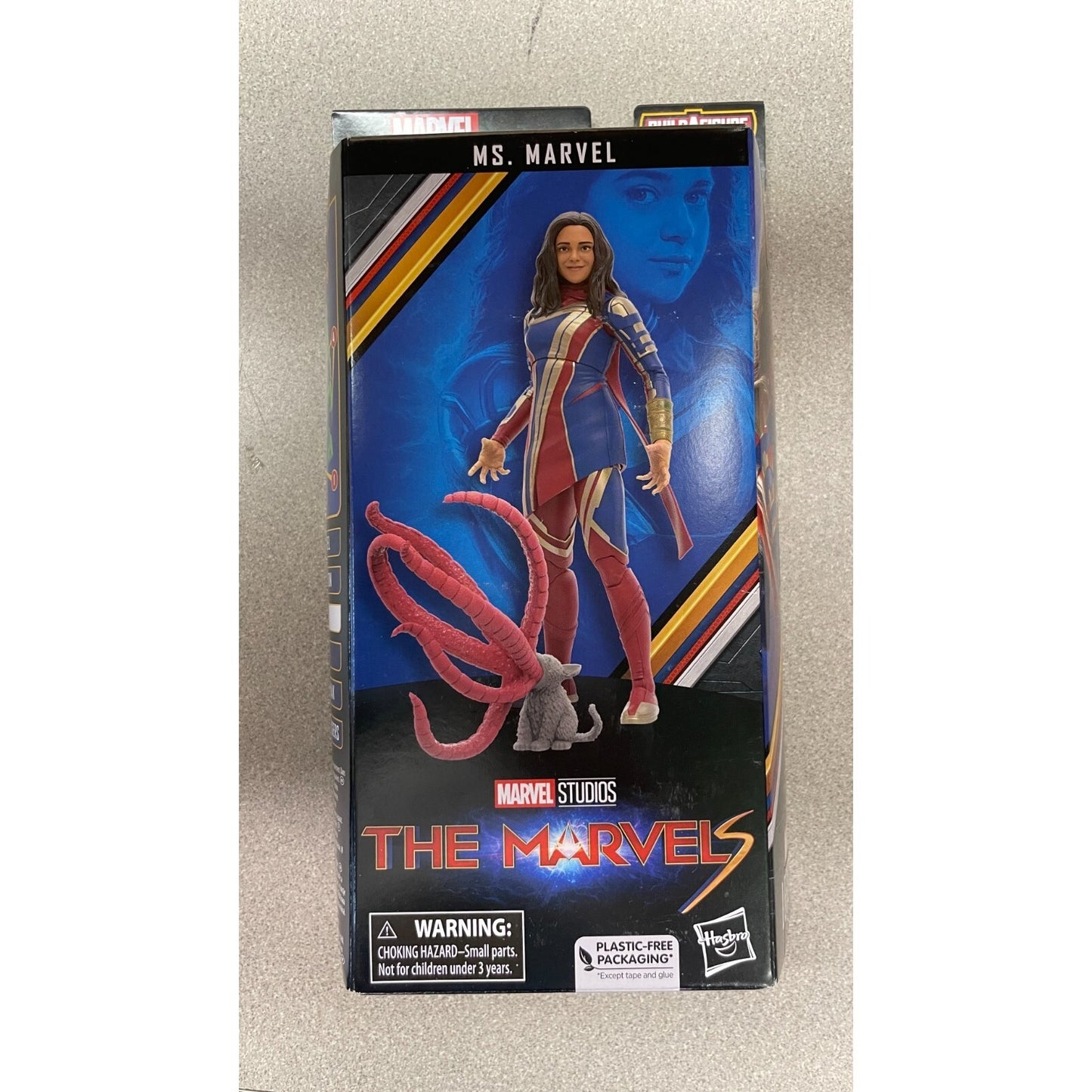 Ms. Marvel Action Figure (Missing Two Pieces) front of package