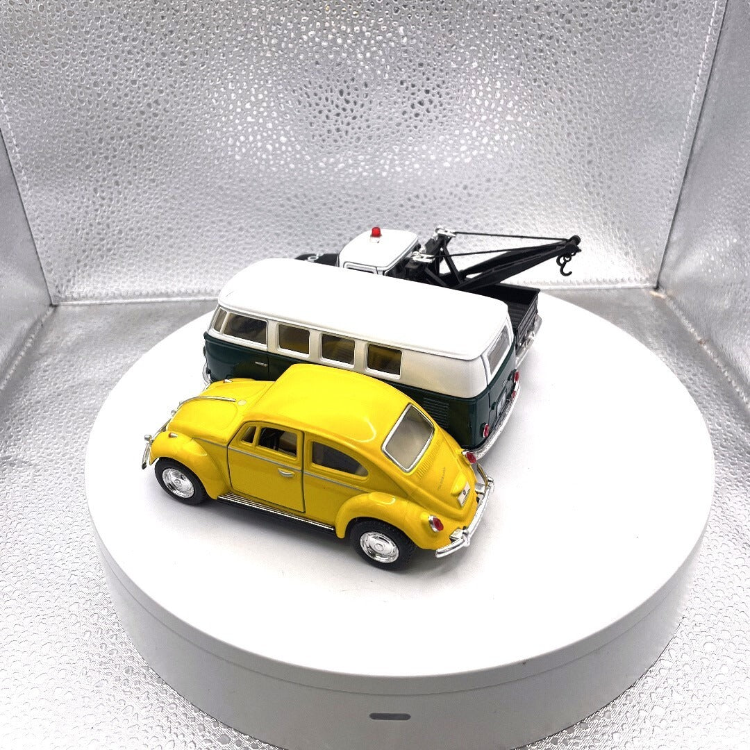 Kinsmart Wind Up Car Lot of 3, Chevrolet and Volkswagen Lot, Scale: 1/32 driver's/rear side view