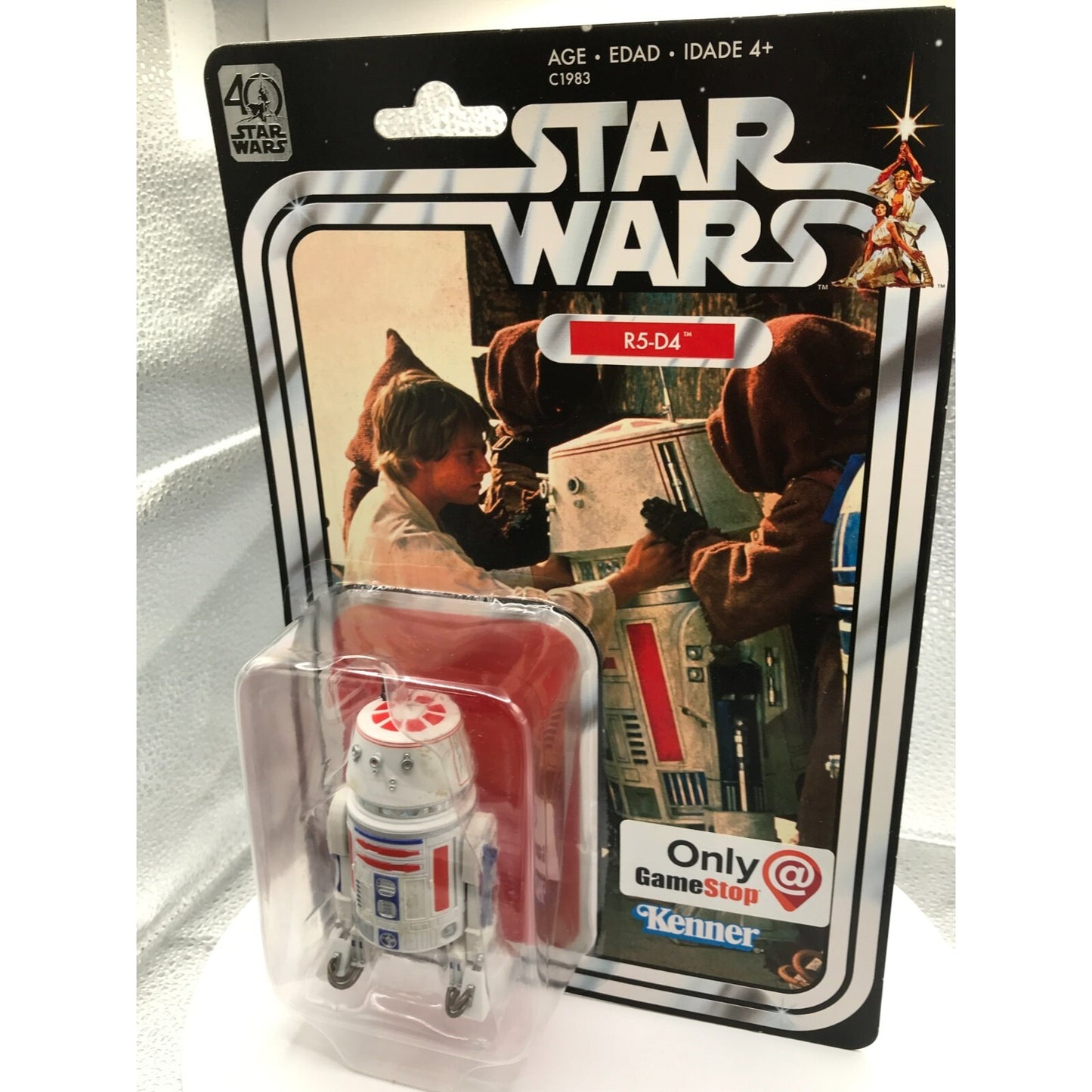 Star Wars R5-D4 Figure GameStop Exclusive front of package