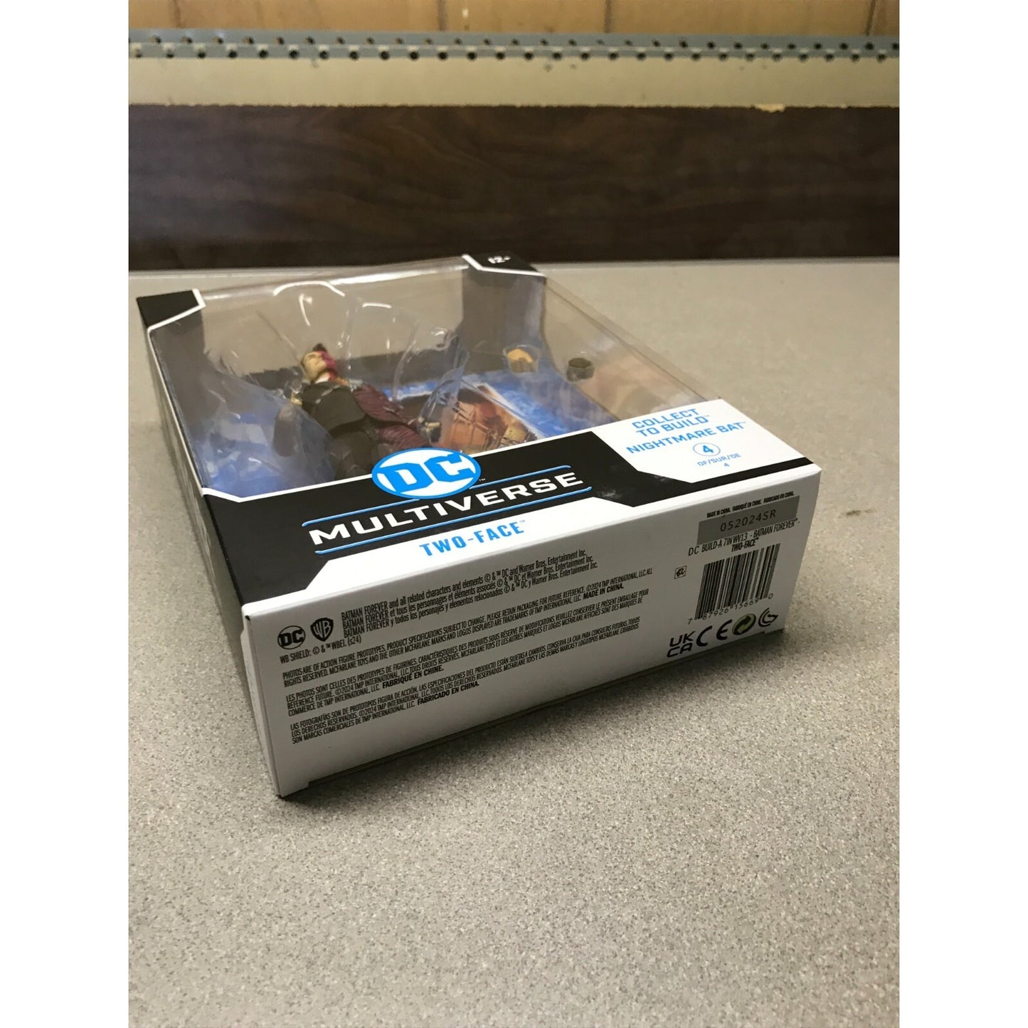 DC Multiverse Two-Face Batman Forever bottom of box