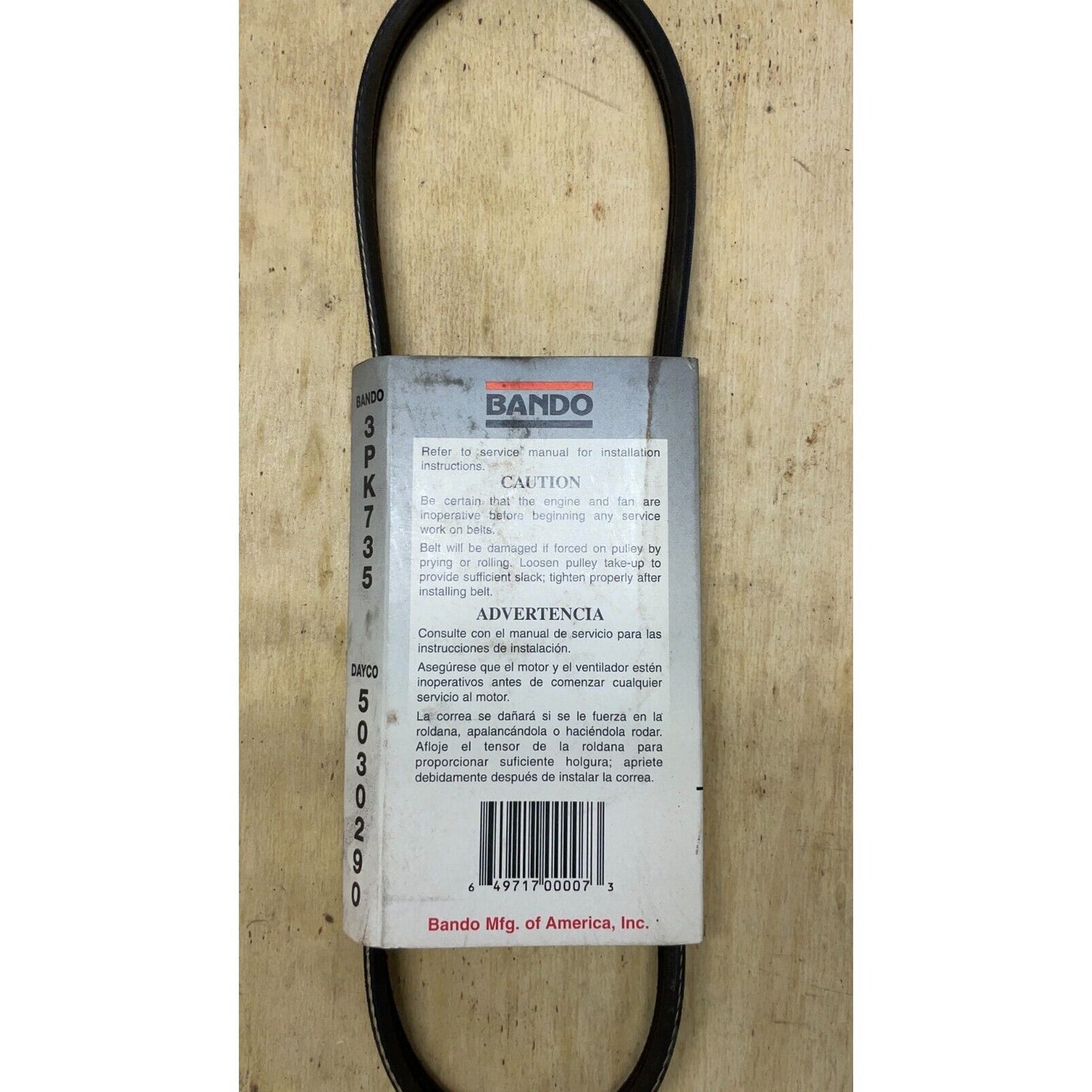 Bando Rib-Ace 3PK735 Belt