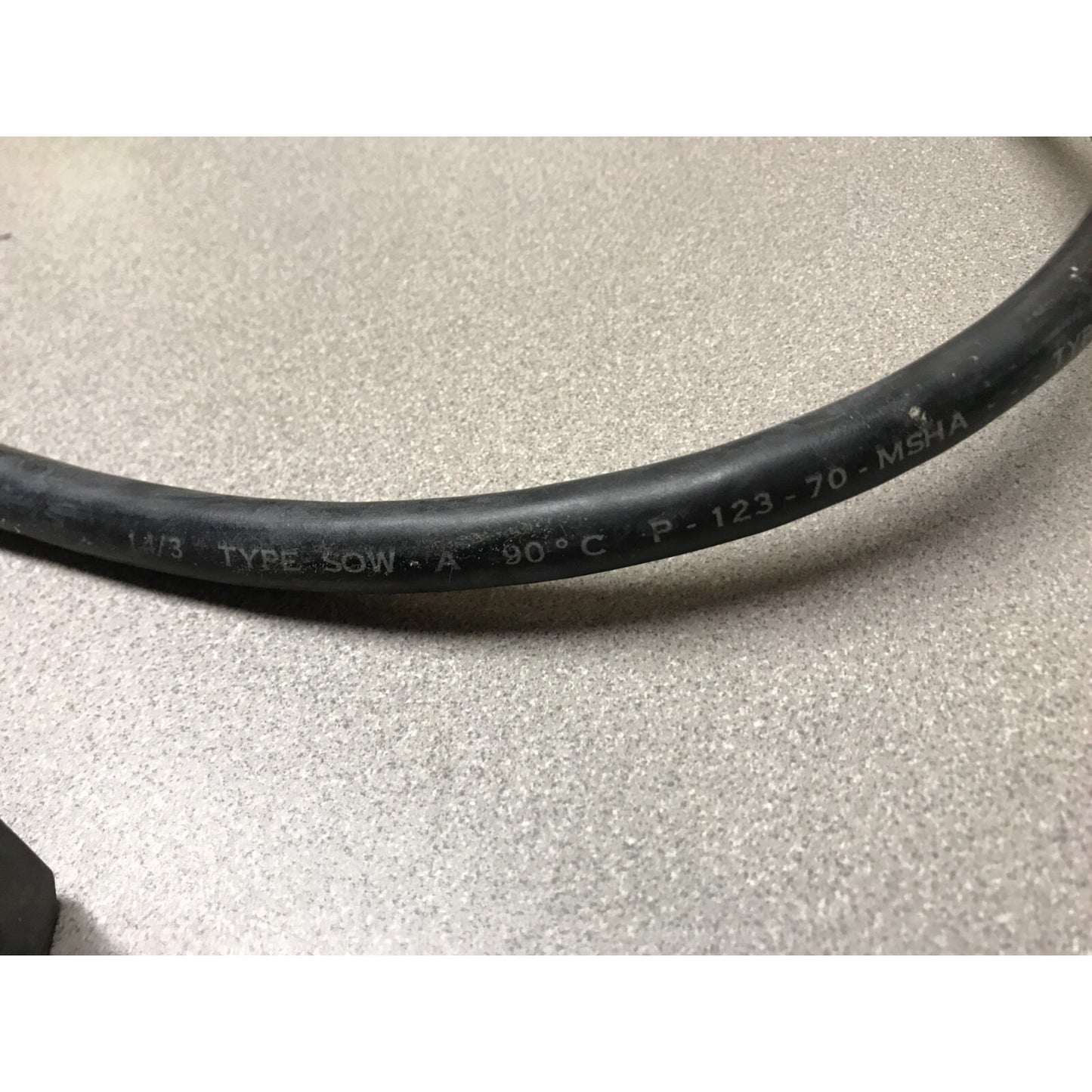 Small Electronic Tube Tester cord close up