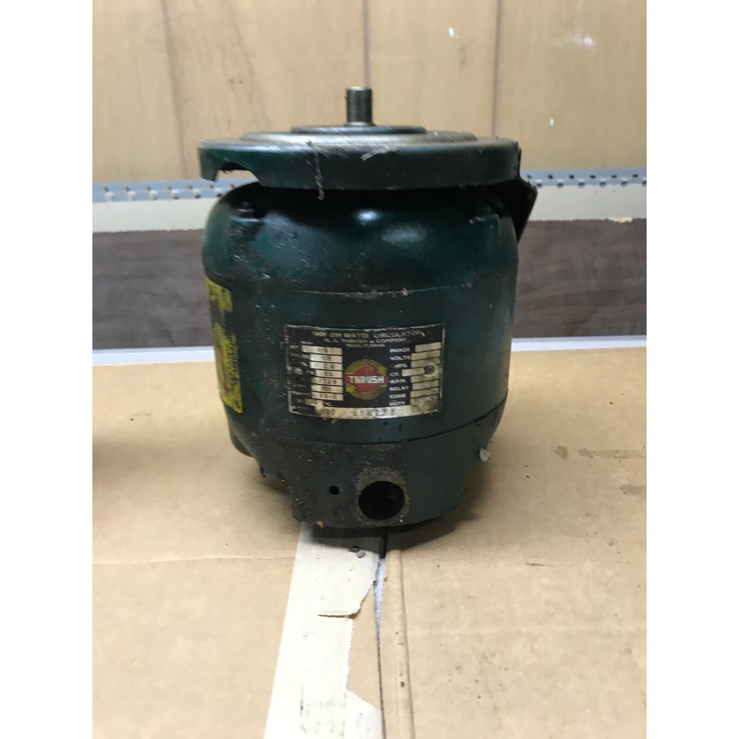 Thrush Water Circulator Model SQD, Vintage Used Green Housing, Motor