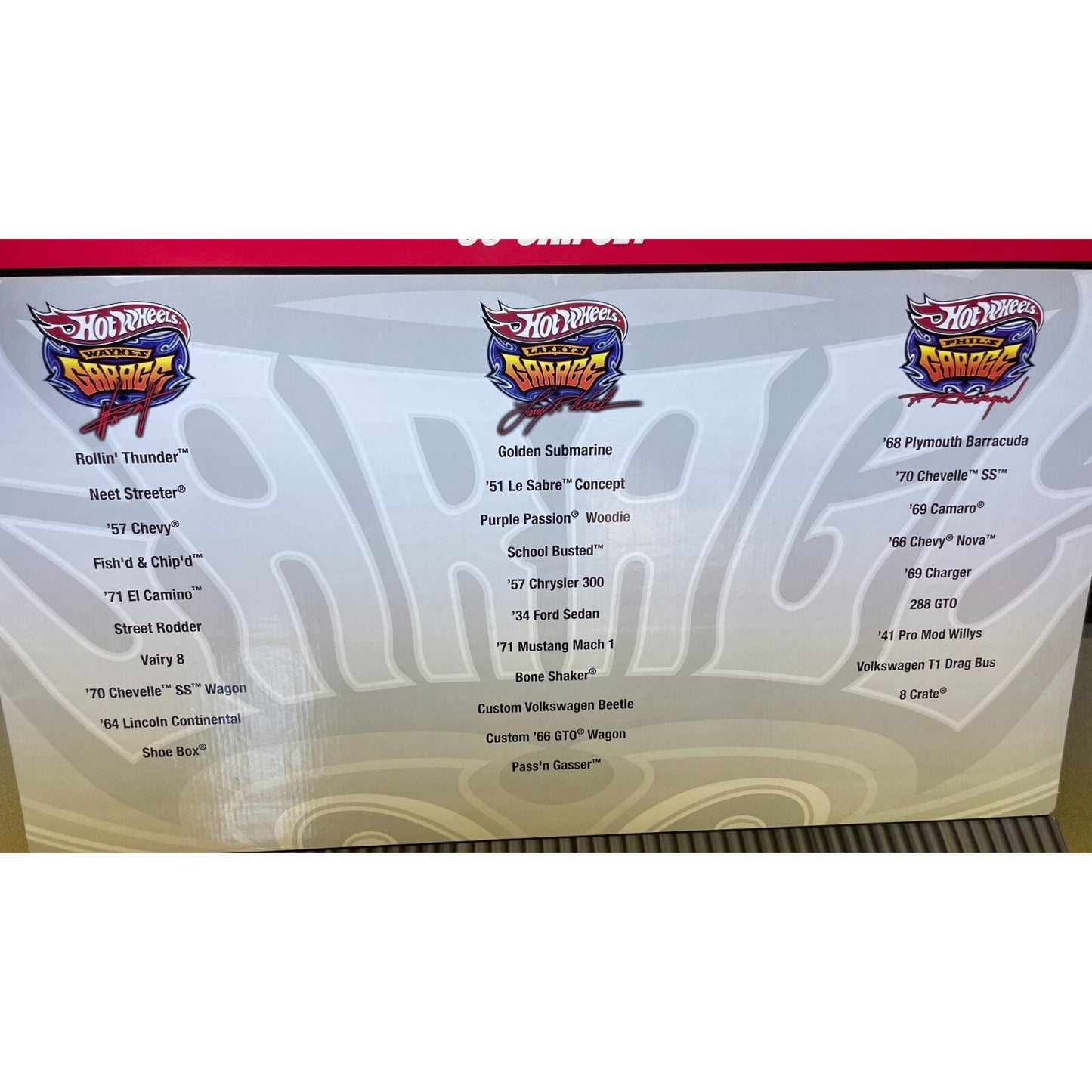 Real Riders Metal/Metal Hot Wheels 30-Car Set, Wayne Larry and Phil's Garage what's included