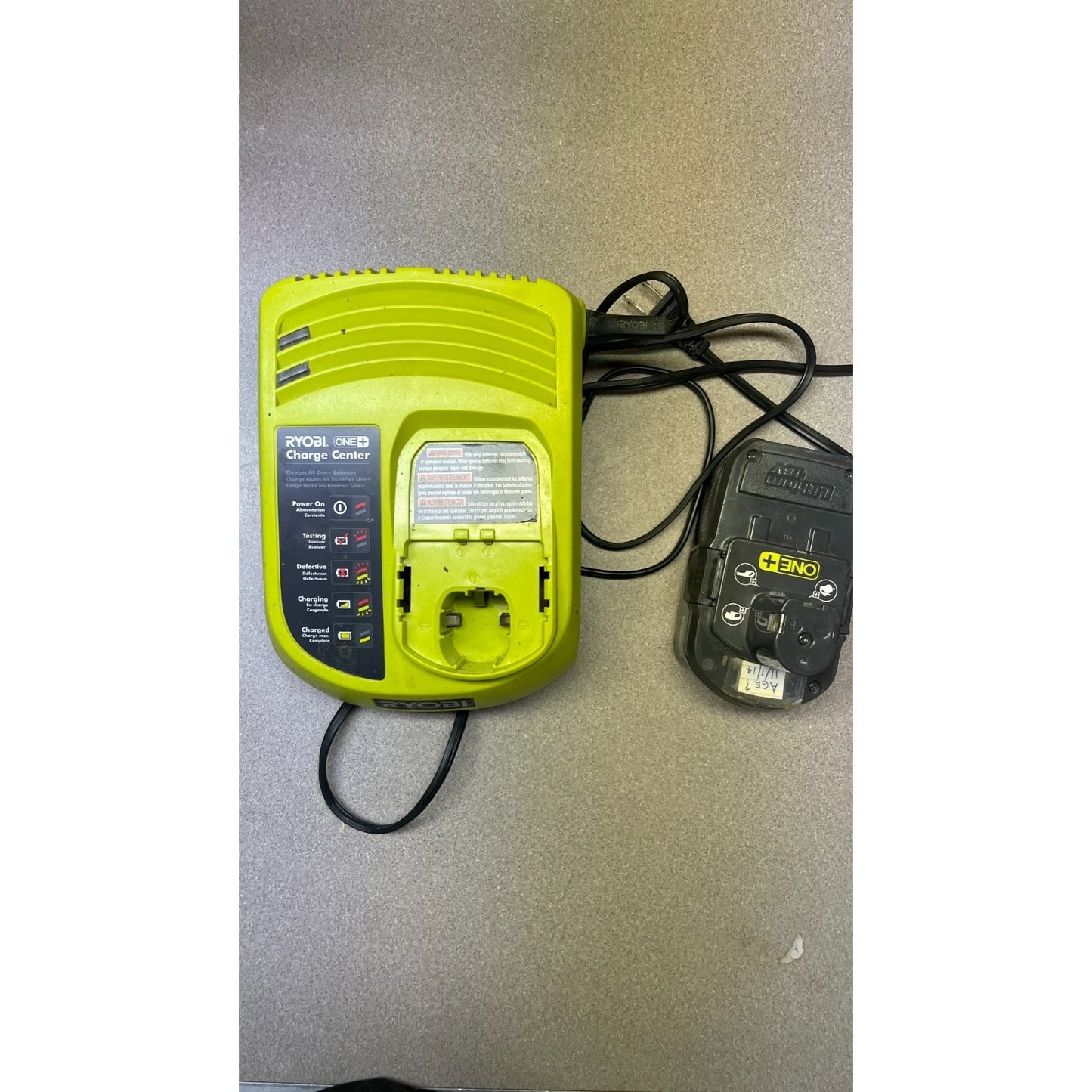 Ryobi P117 One+ 18V Dual Chemistry Charger & P105 High Capacity Lithium Battery