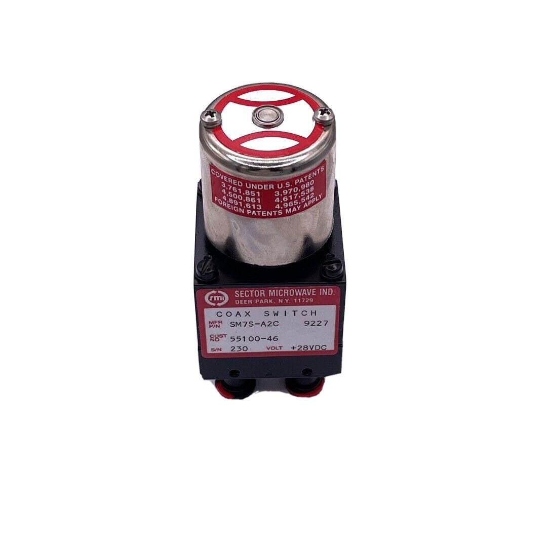 SECTOR MICROWAVE COAX SMA BASEBALL SWITCH, SM7S-A2C