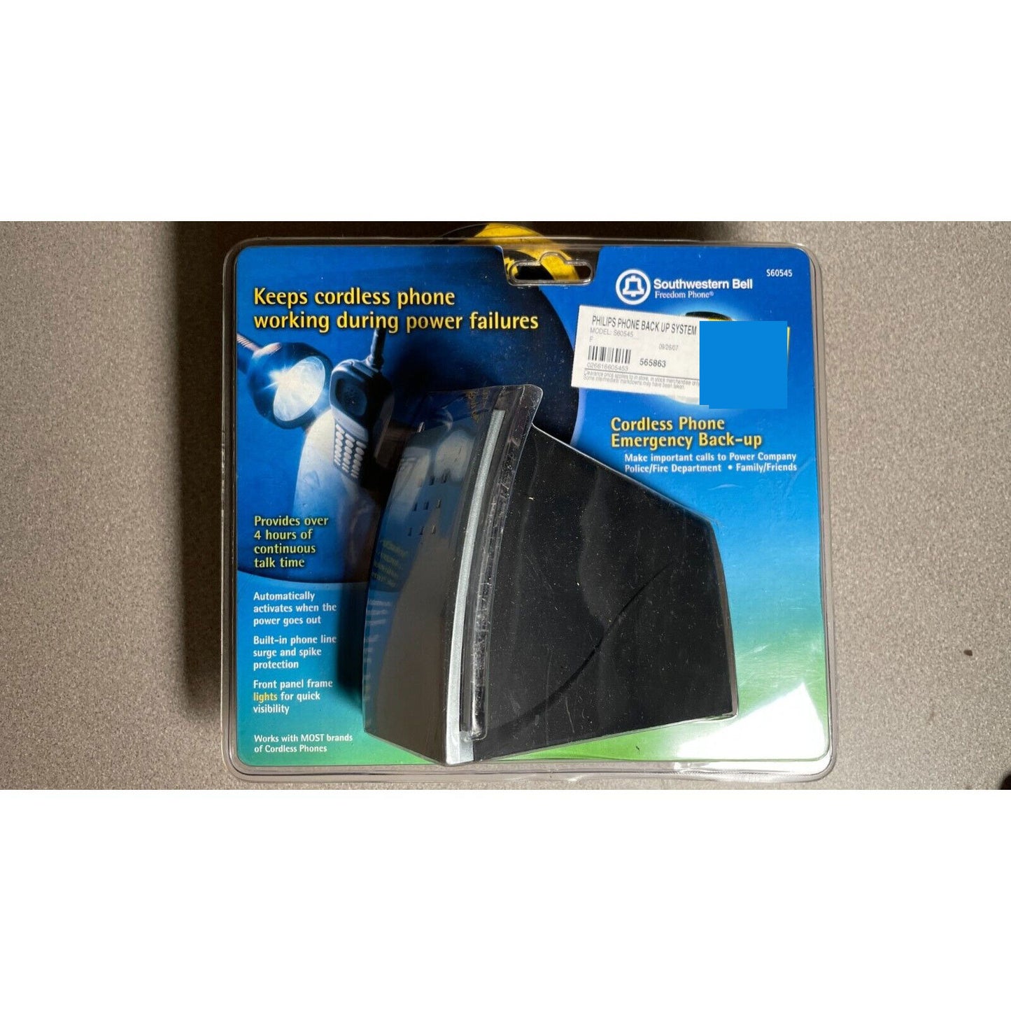 Southwestern Bell Freedom Phone S60545 Cordless Emergency Backup