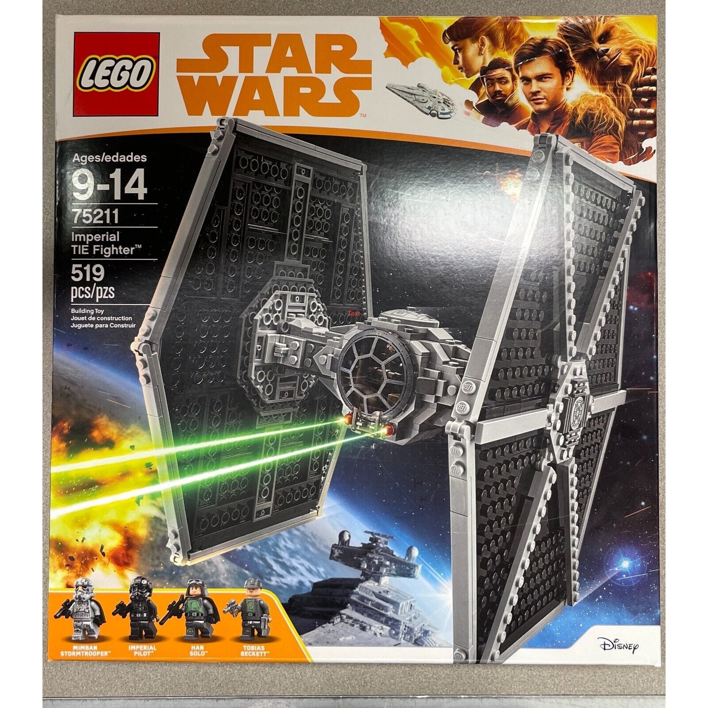 Star Wars Imperial TIE Fighter Lego Set 75211
back of box