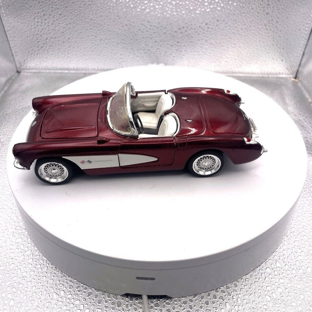Sunnyside 1957 Corvette Red and White SS 7708 Die Cast driver's side view