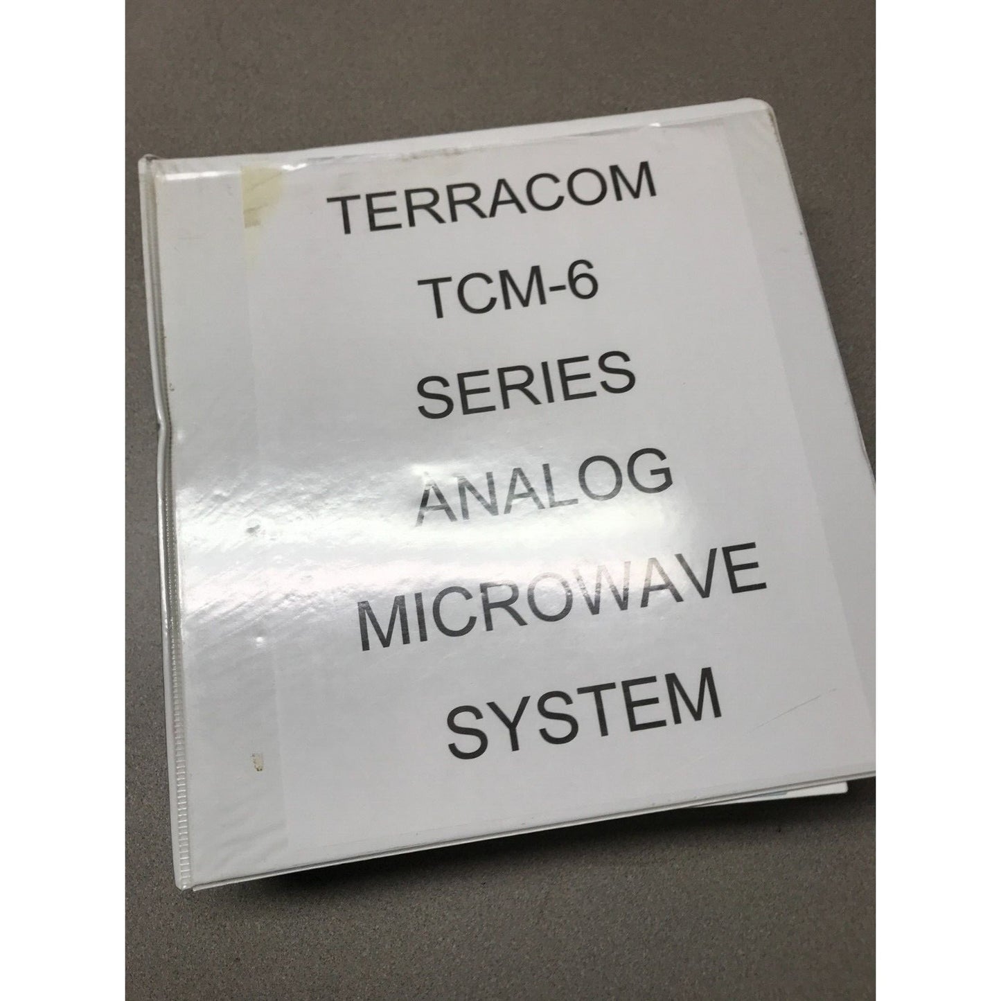 Terracom TCM-6 Series Analog Microwave Product Manual with Schematics front cover