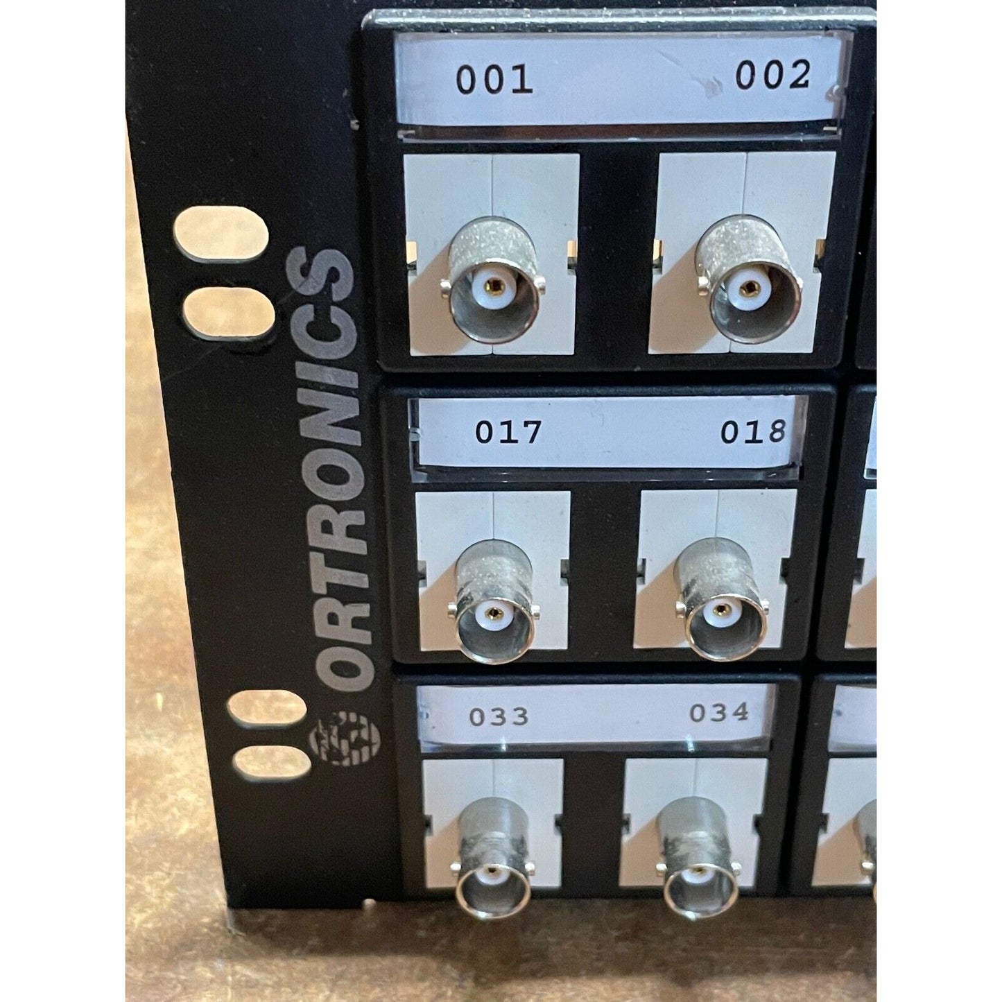 Ortronics OR-401045292 Patch Panel 48 Ports close up of ports